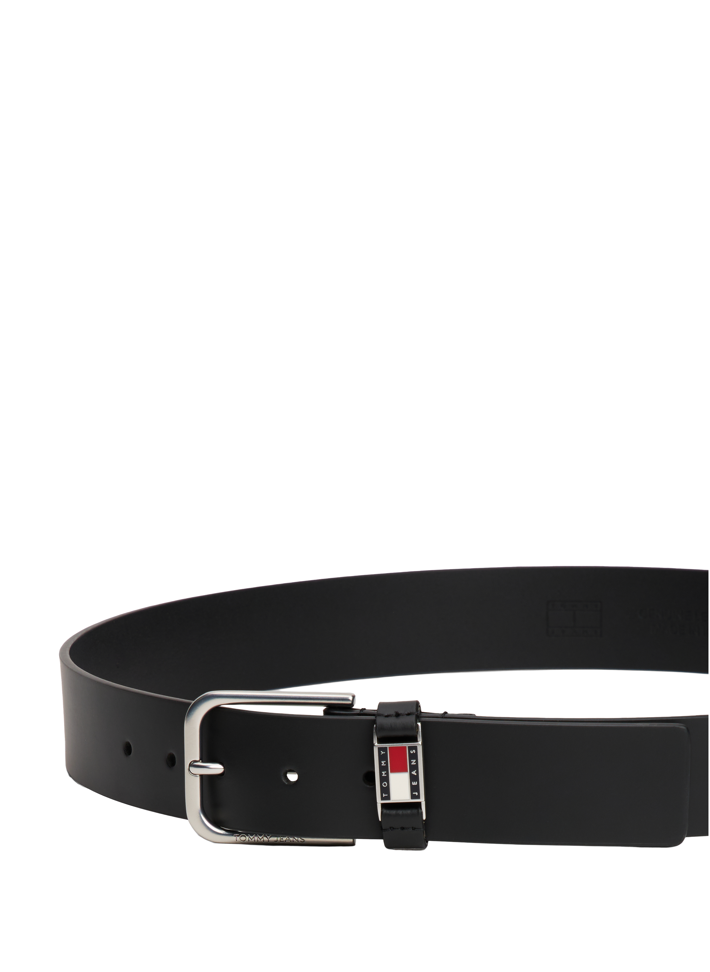Calfskin leather belt TOMMY HILFIGER Black