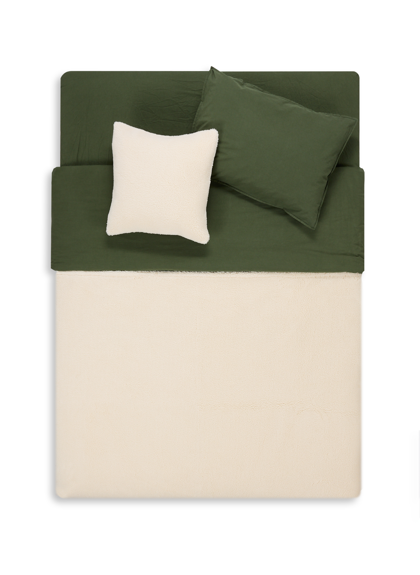 Plaid effet mouton AU PRINTEMPS PARIS Beige