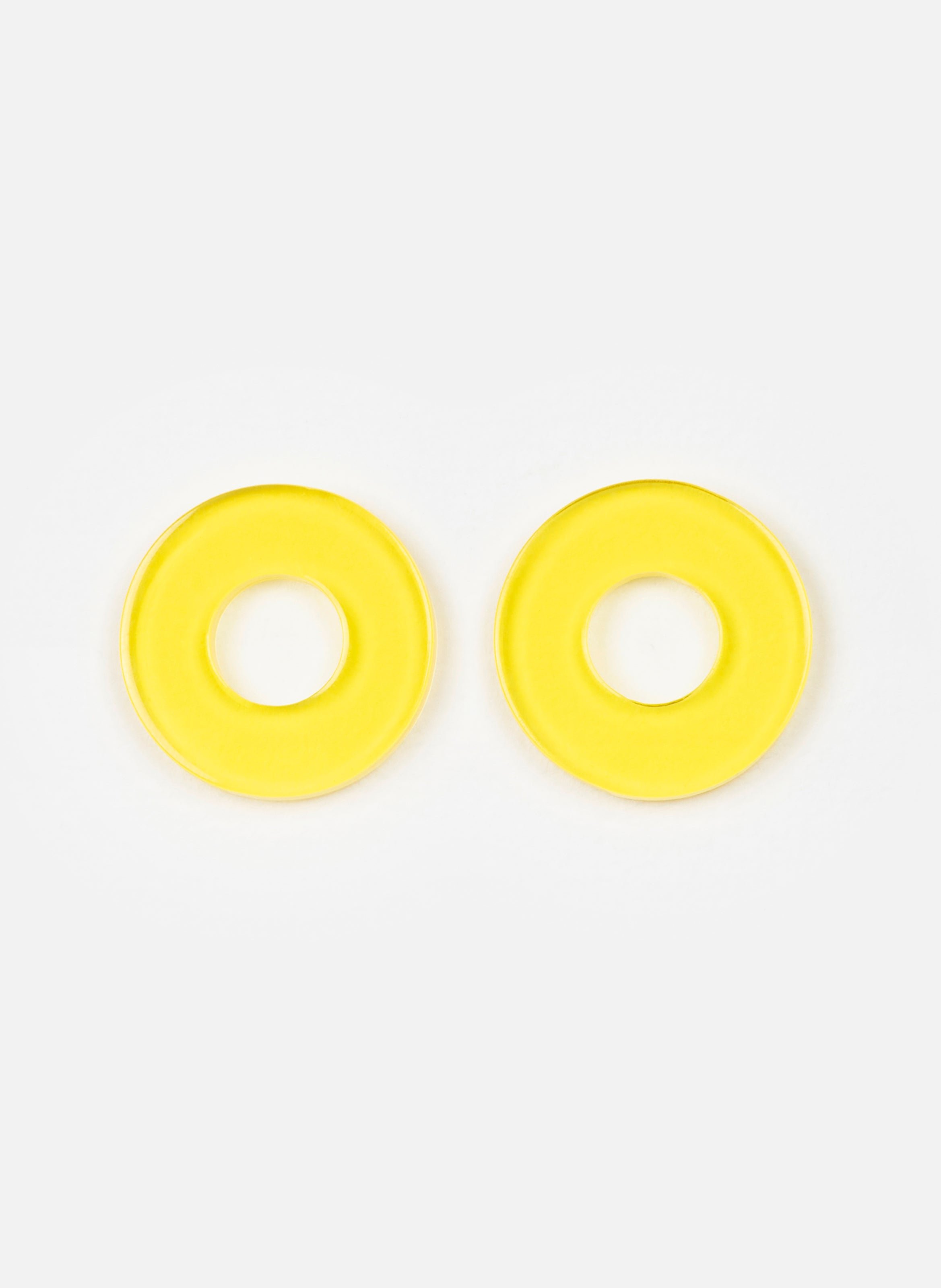 Charms donuts en acétate de cellulose KURAGE GINZA Jaune