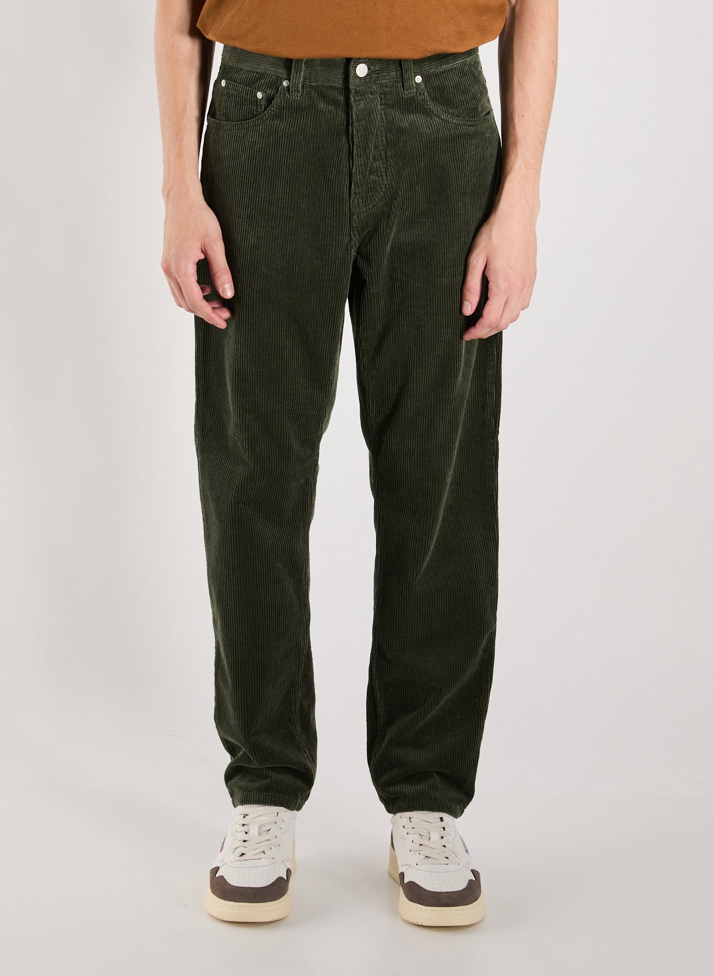 CARHARTT WIP Wide-leg cotton corduroy pants Green