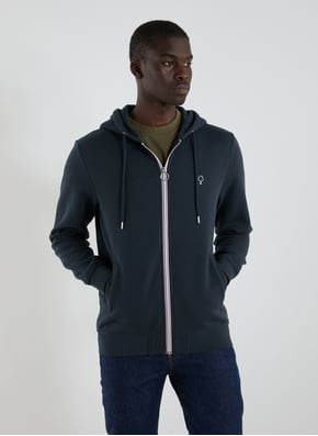 Hoodie zippé en coton FAGUO Hoodie zippé en coton FAGUO