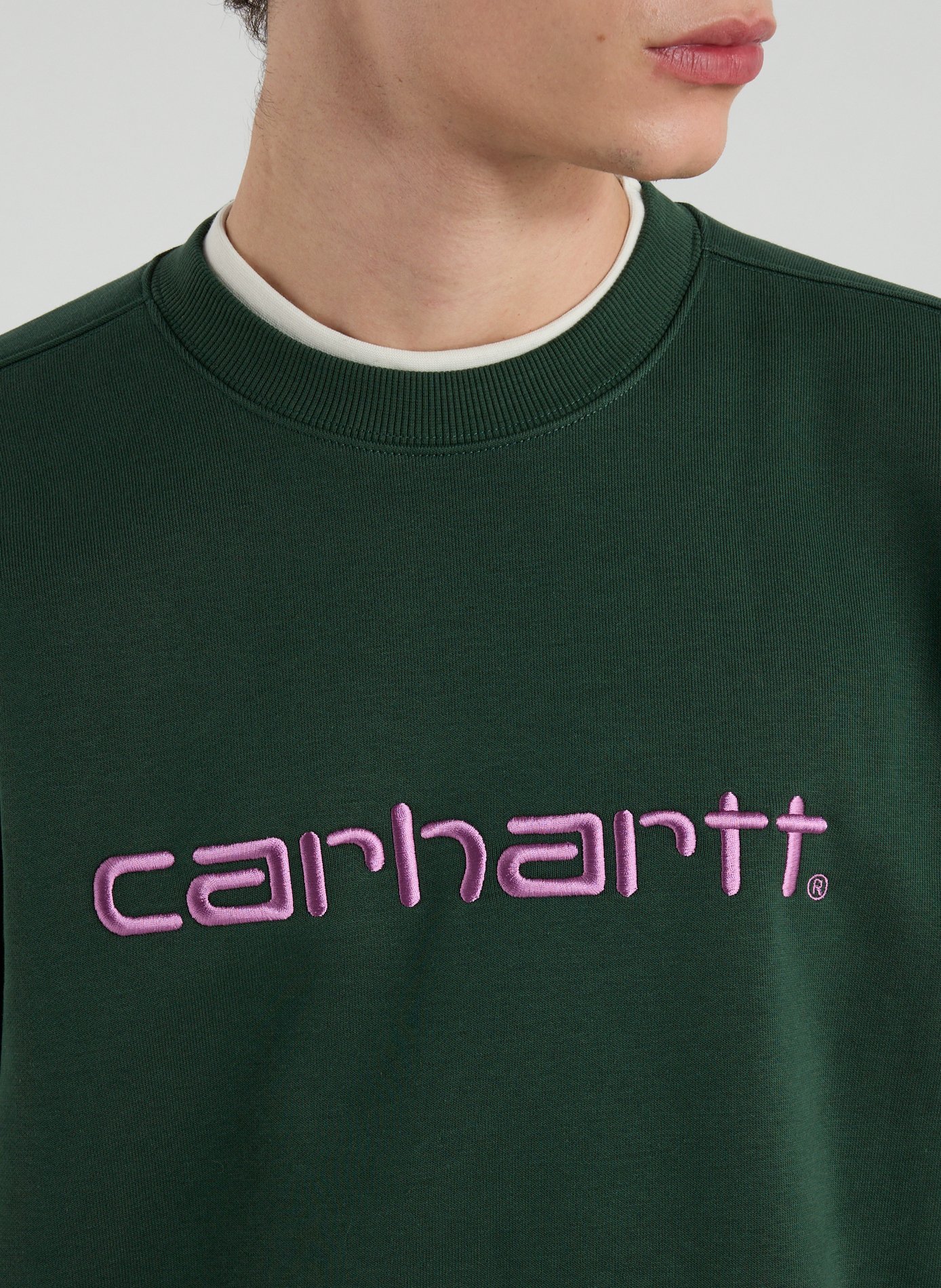 Sweatshirt ample en coton mélangé CARHARTT WIP Vert