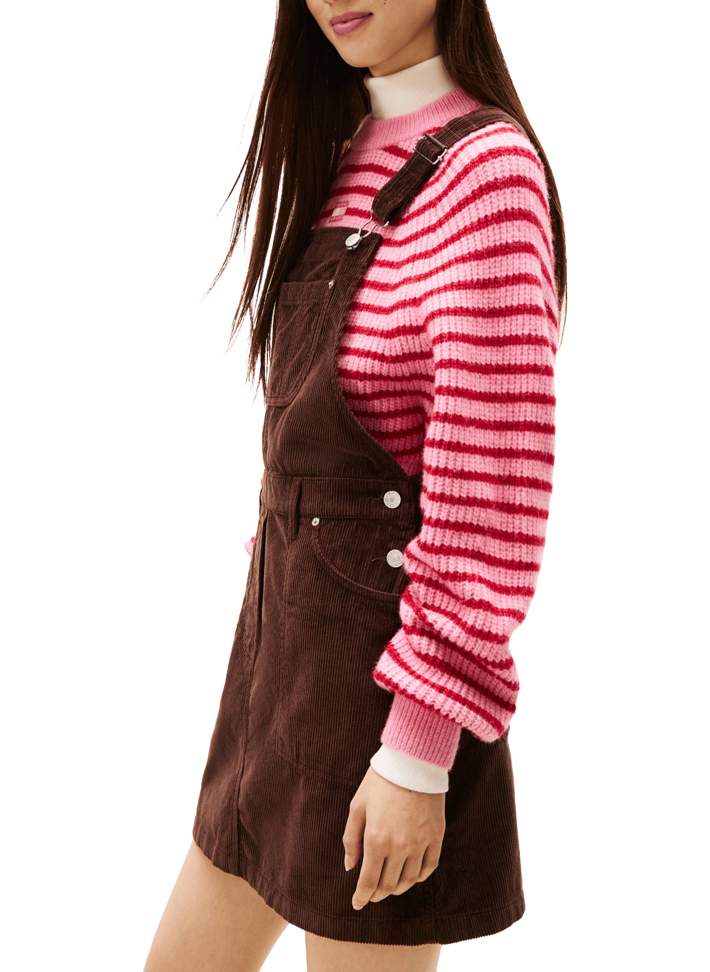 Robe salopette en coton TOMMY HILFIGER Marron