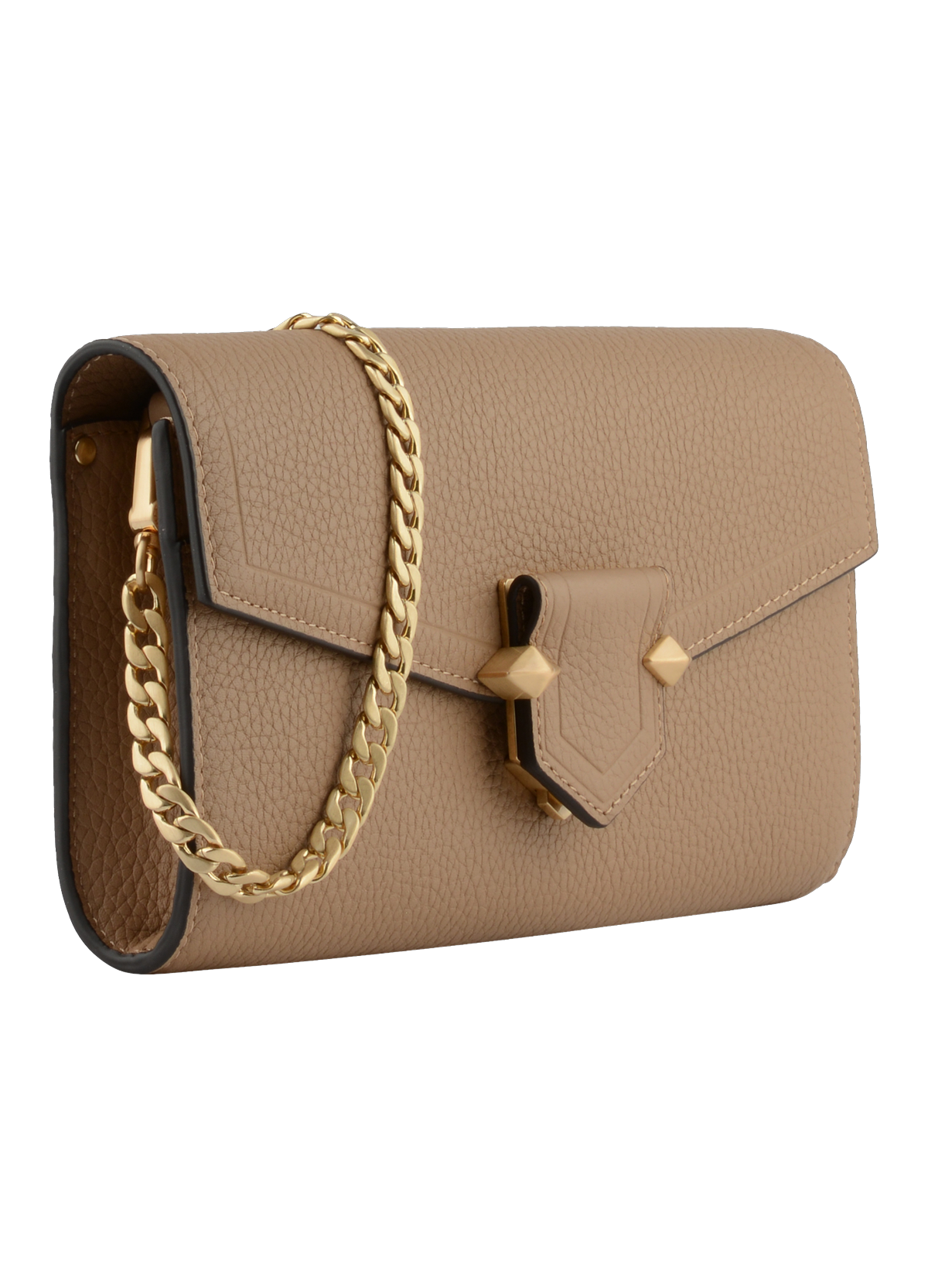 Sèvres | pochette en cuir de vachette POURCHET Marron