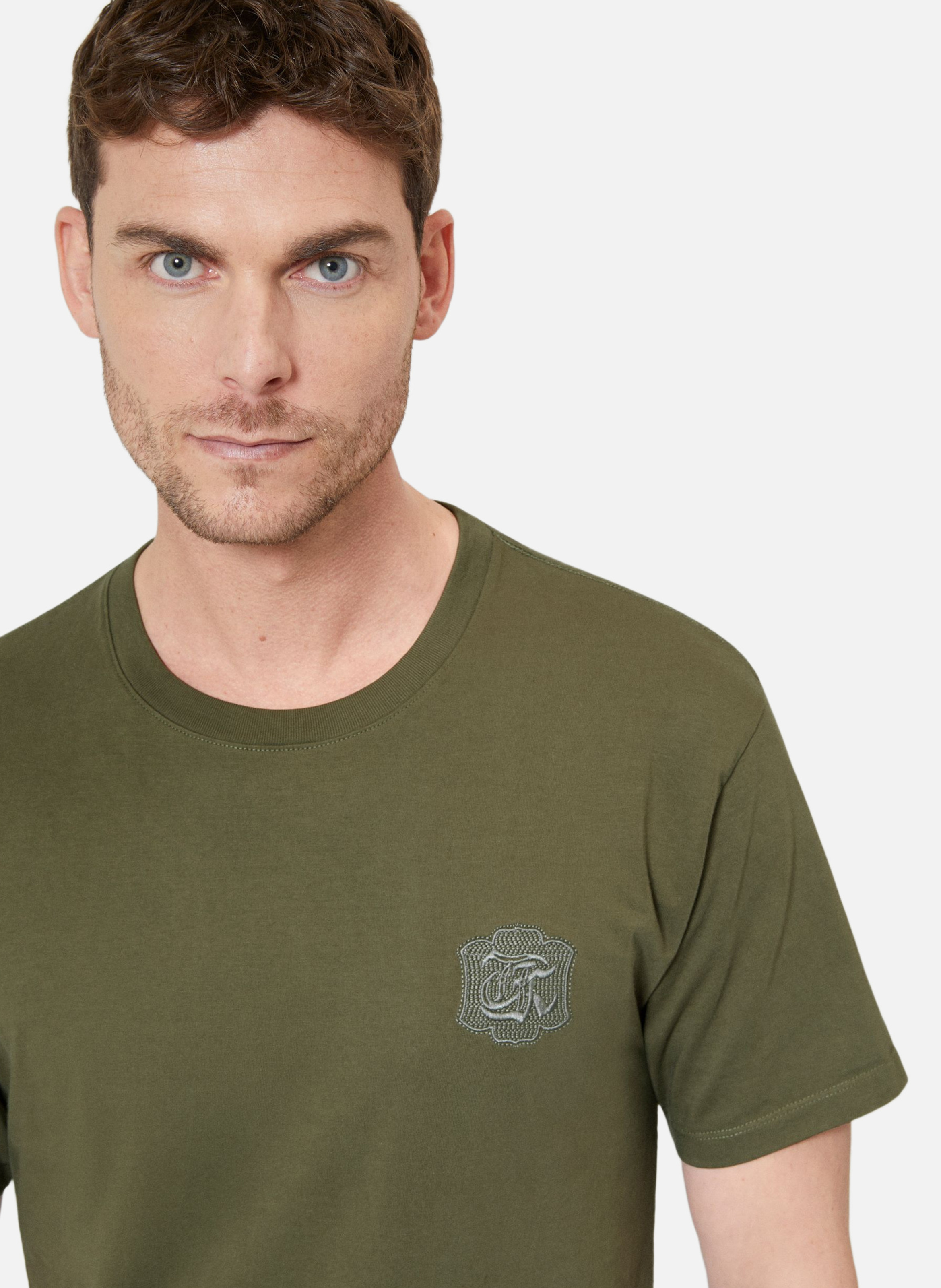 T-shirt avec blason the kooples THE KOOPLES Vert