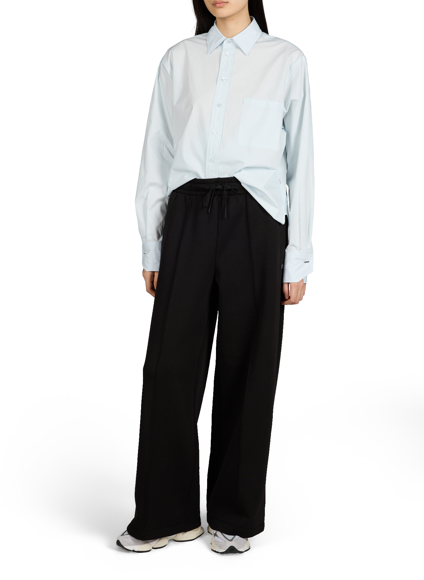 Camisa de algodón BOSS Azul