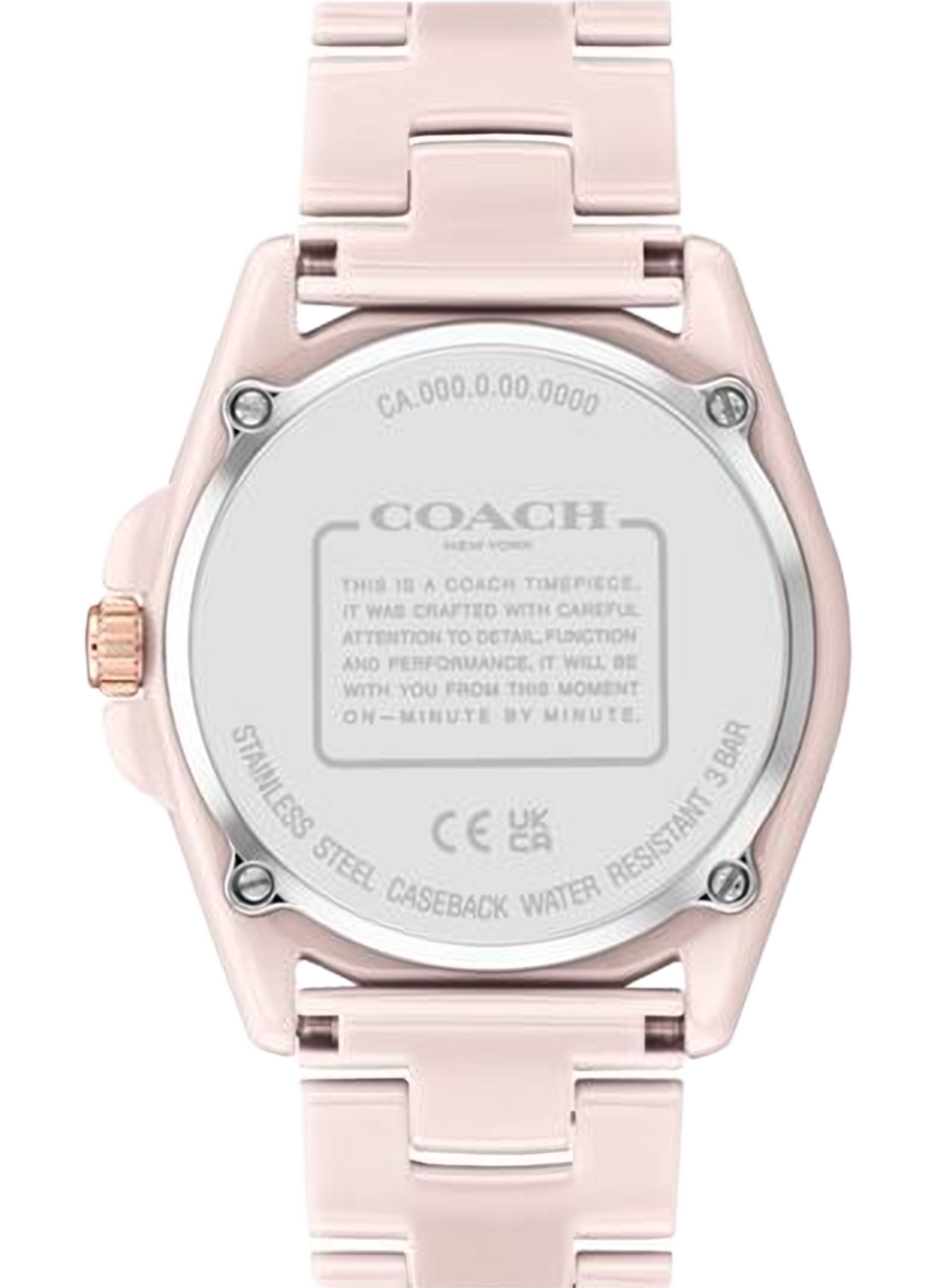 Montre quartz Greyson en céramique COACH MONTRES Rose