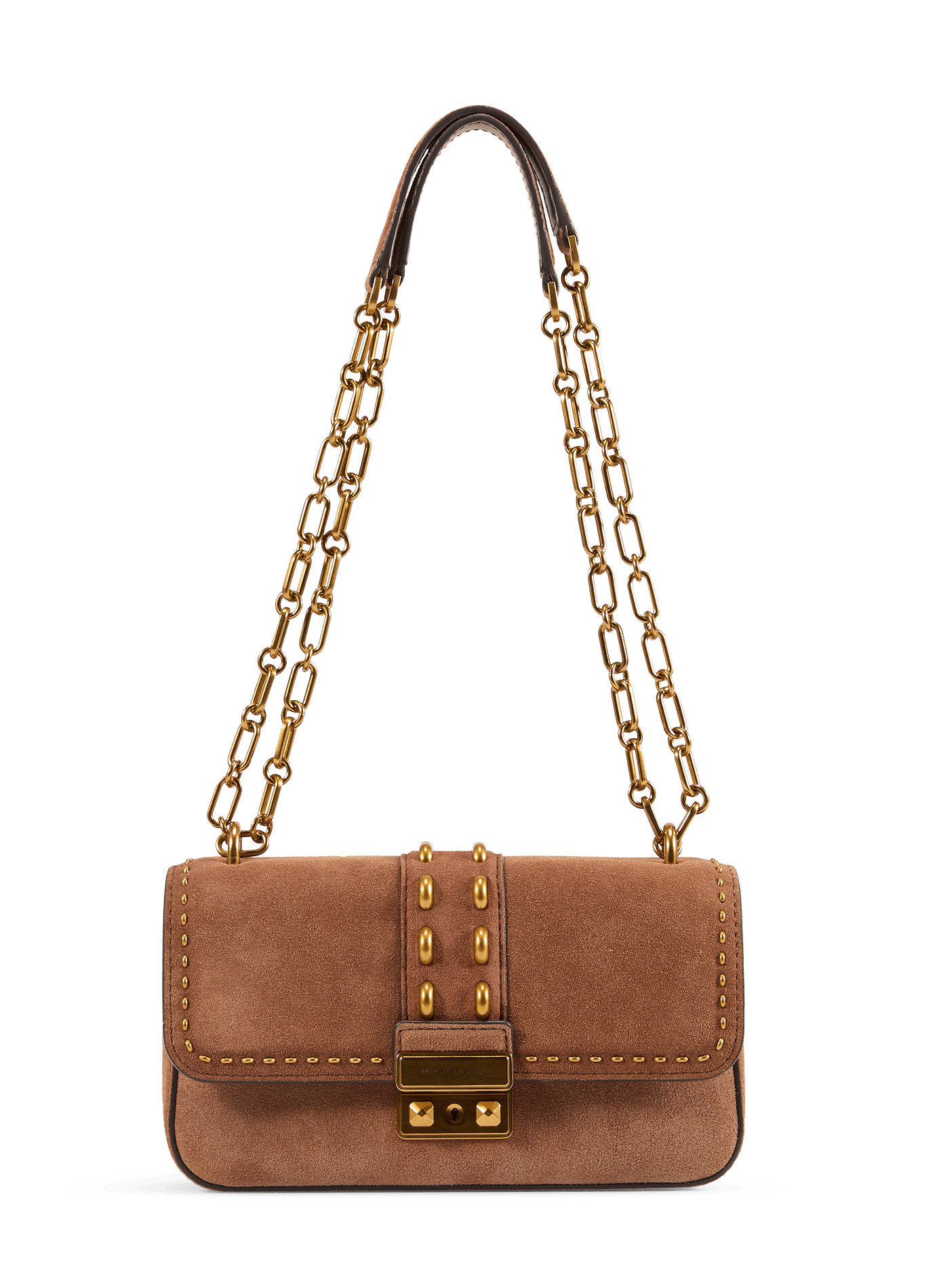 Tribeca suede leather shoulder bag MICHAEL KORS Brown