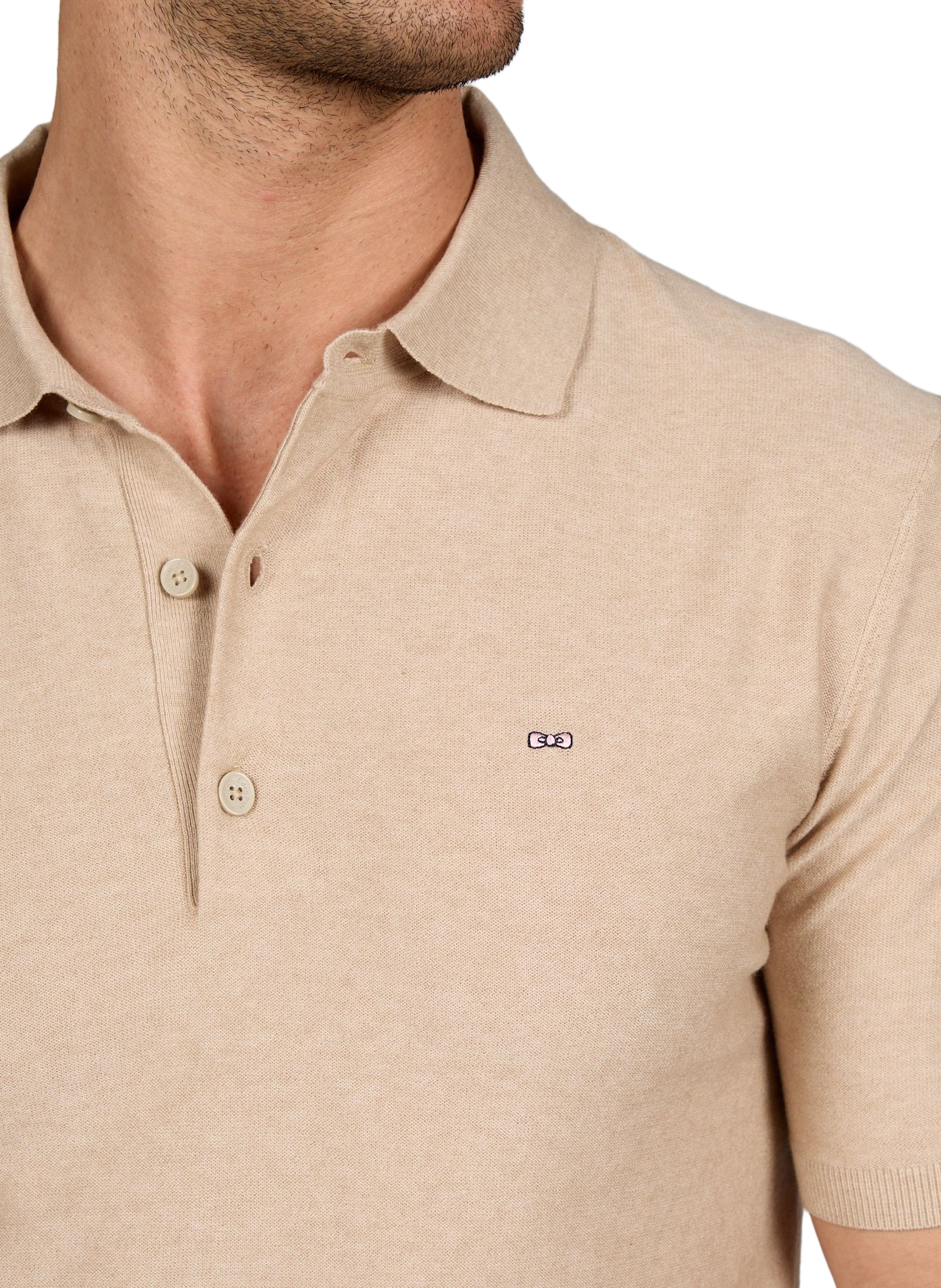Short-sleeve polo shirt EDEN PARK Beige