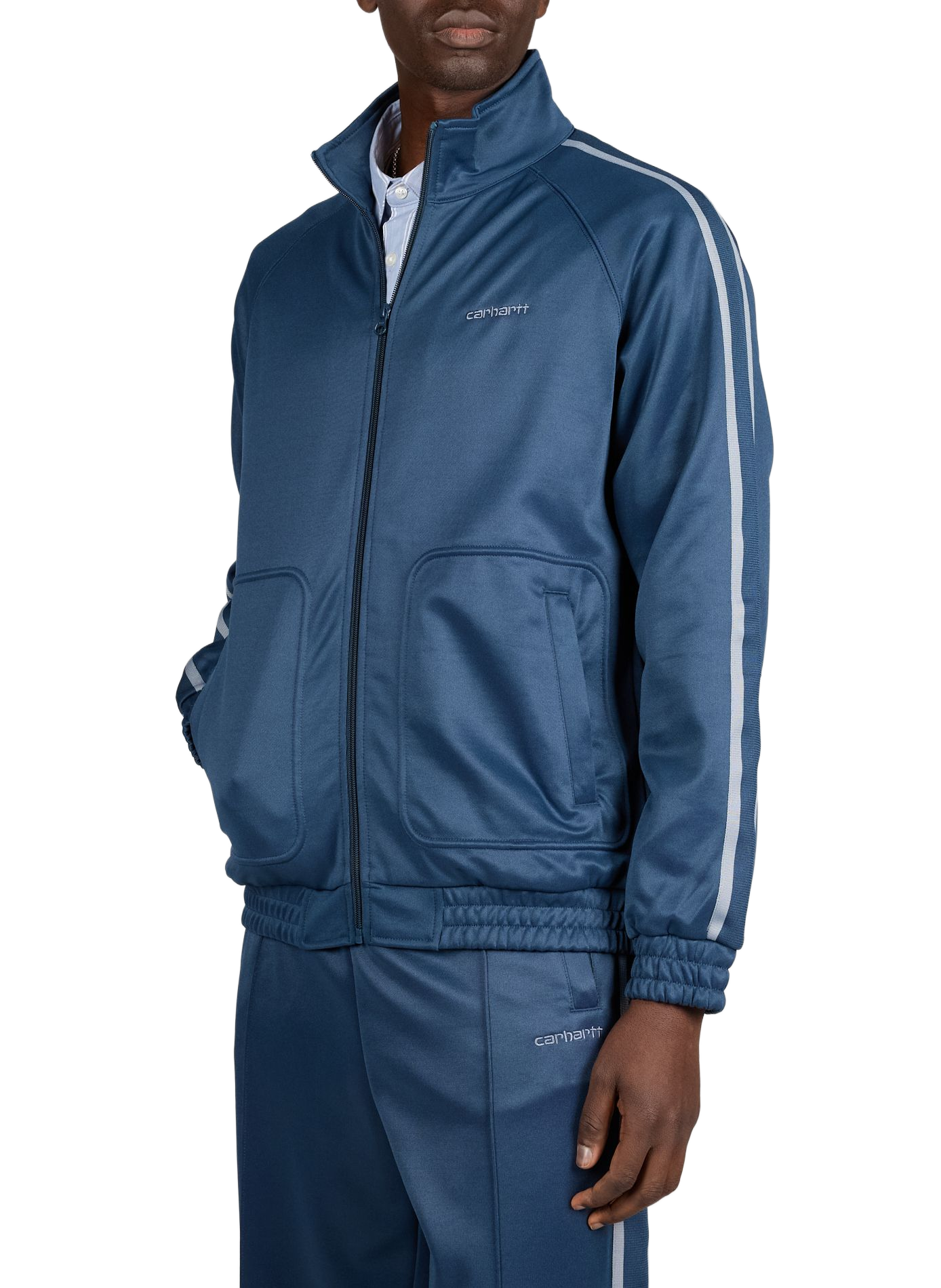 Light jacket with logo CARHARTT WIP Blue