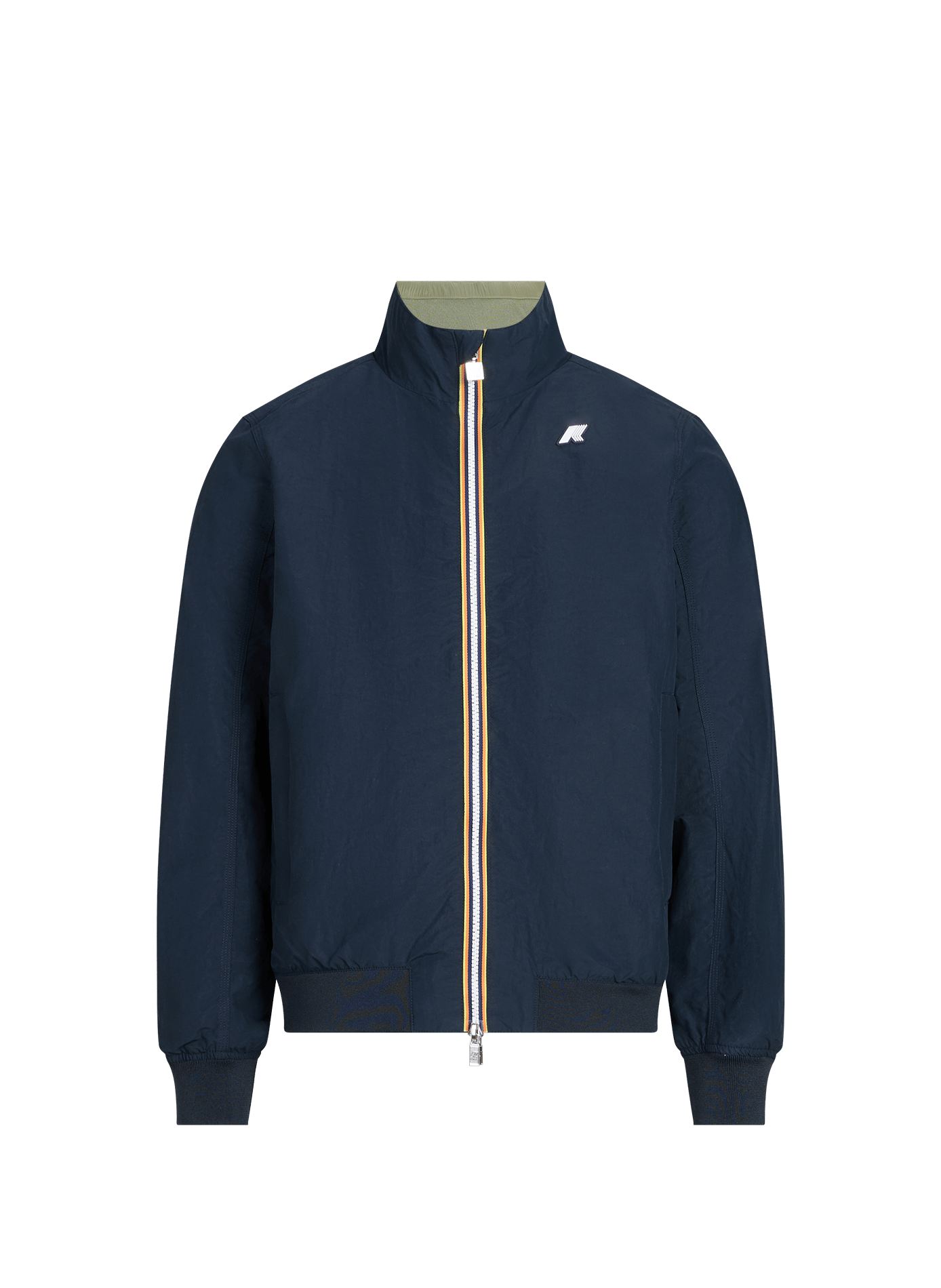 Blouson réversible en coton mélangé K-WAY Bleu