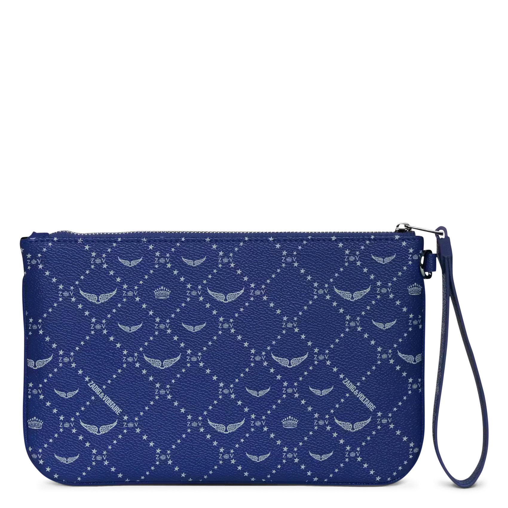 Pochette en toile monogramme z pouch ZADIG&VOLTAIRE Bleu