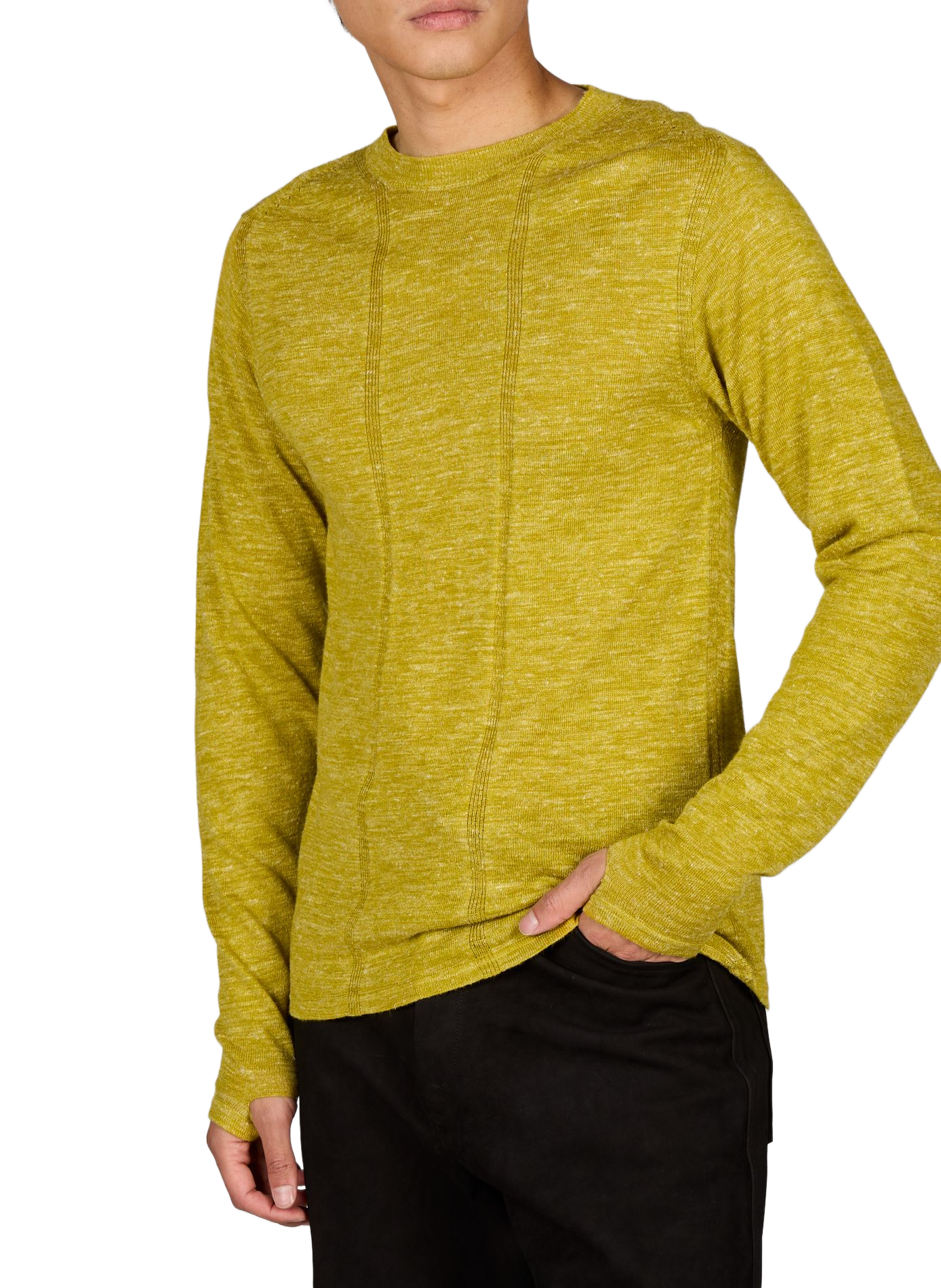 Round neck T-shirt OMAR AFRIDI Yellow