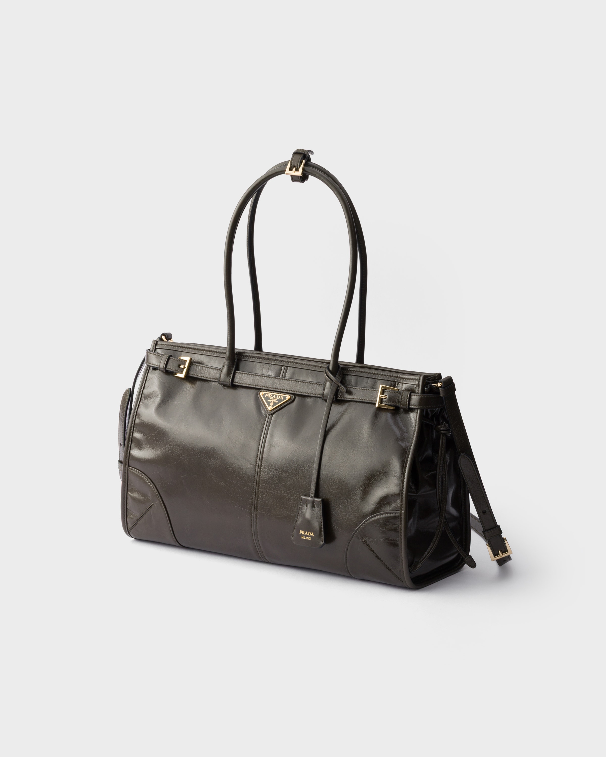 Grand sac prada bonnie en cuir PRADA Vert