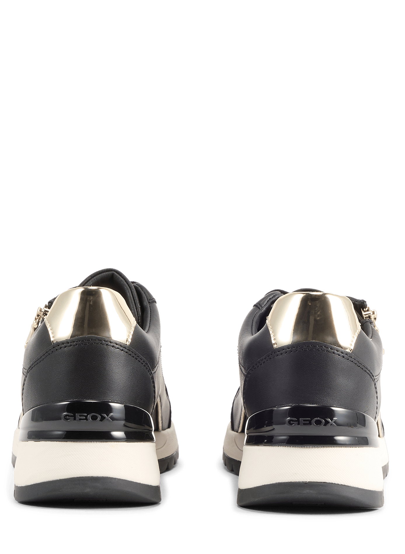 Leather Desya sneakers GEOX Black