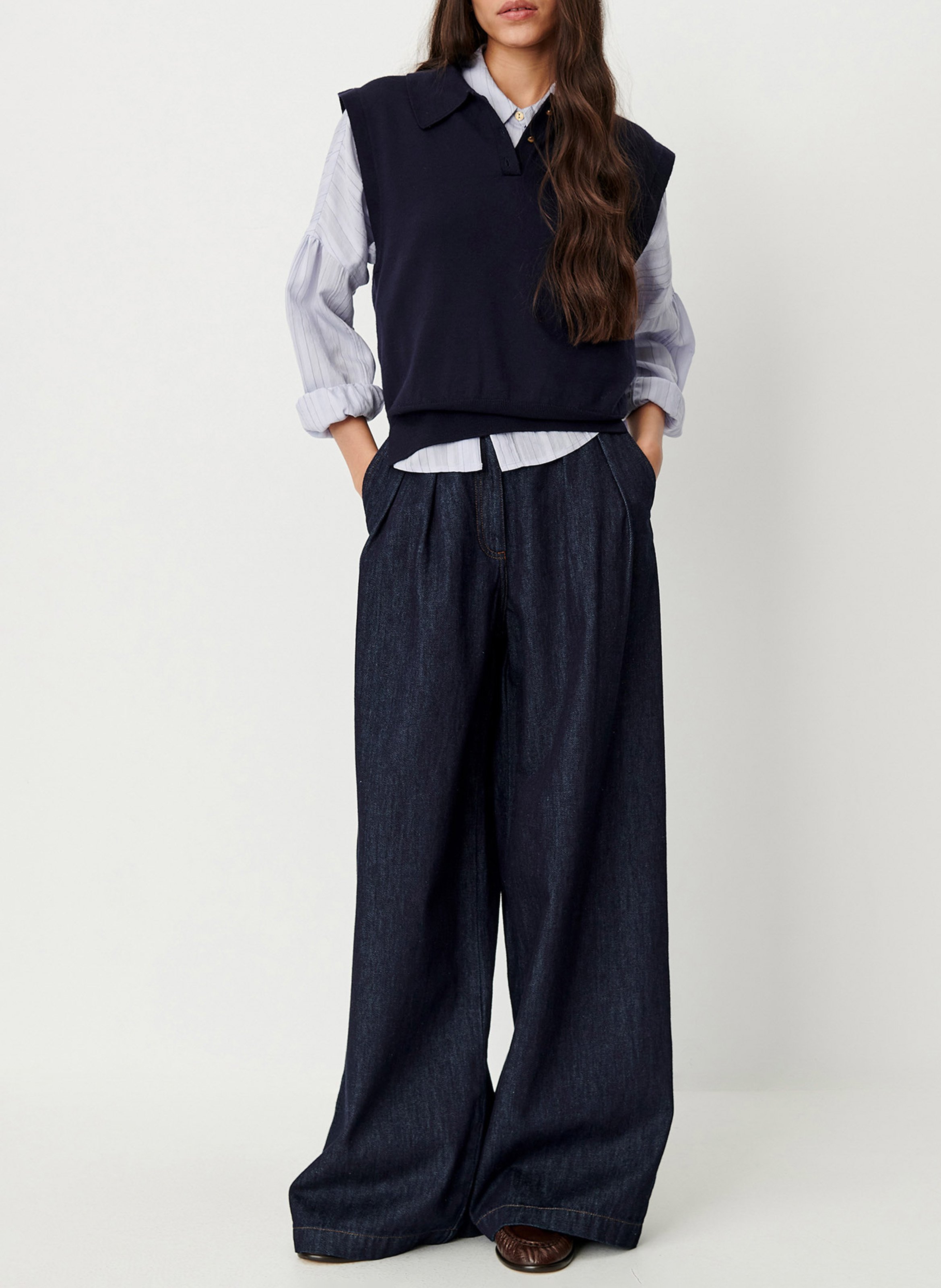 Pull oversize en laine mathy SESSUN Bleu