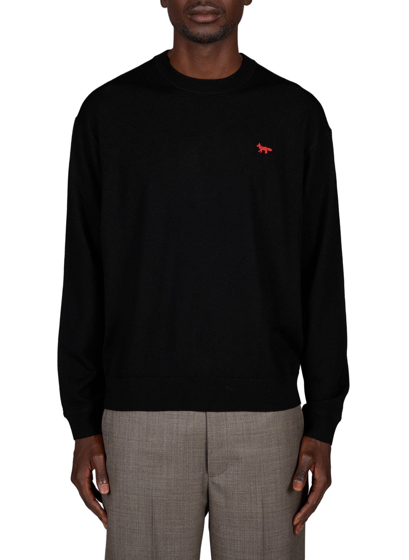 Wollpullover MAISON KITSUNÉ Schwarz