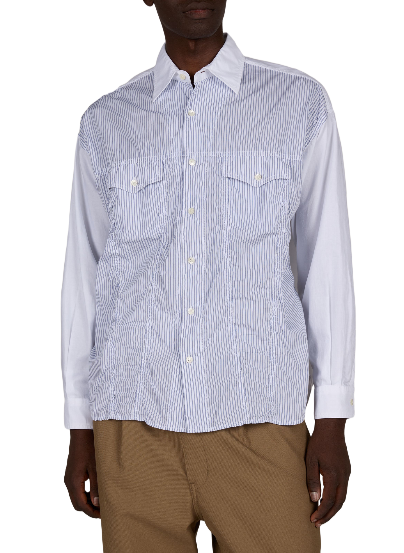 Straight Striped Cotton Shirt COMME DES GARCONS HOMME Multicolour