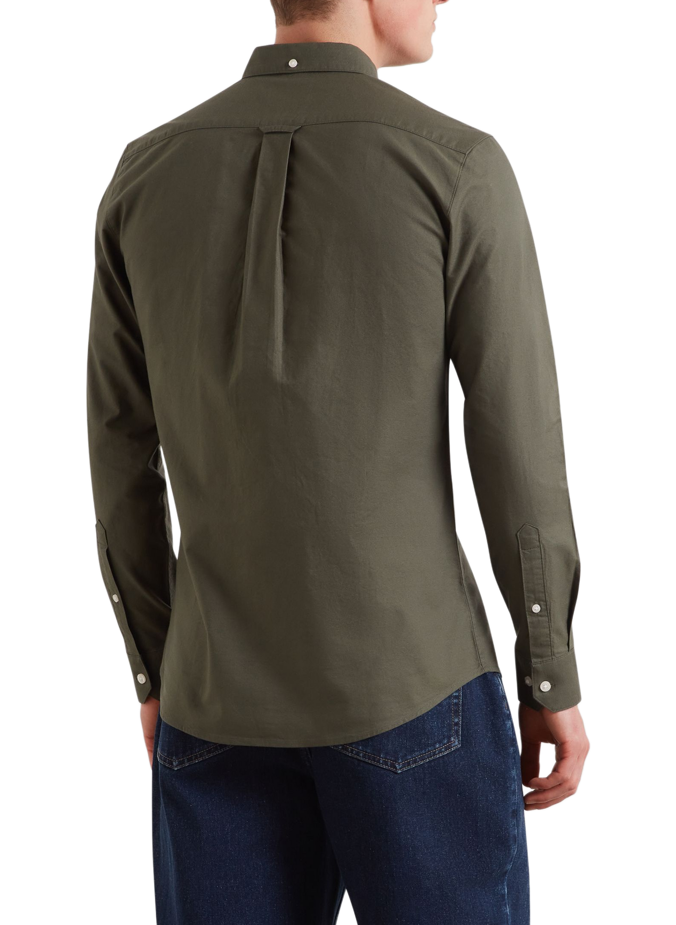 Chemise droite à logo brodé en coton FARAH Green