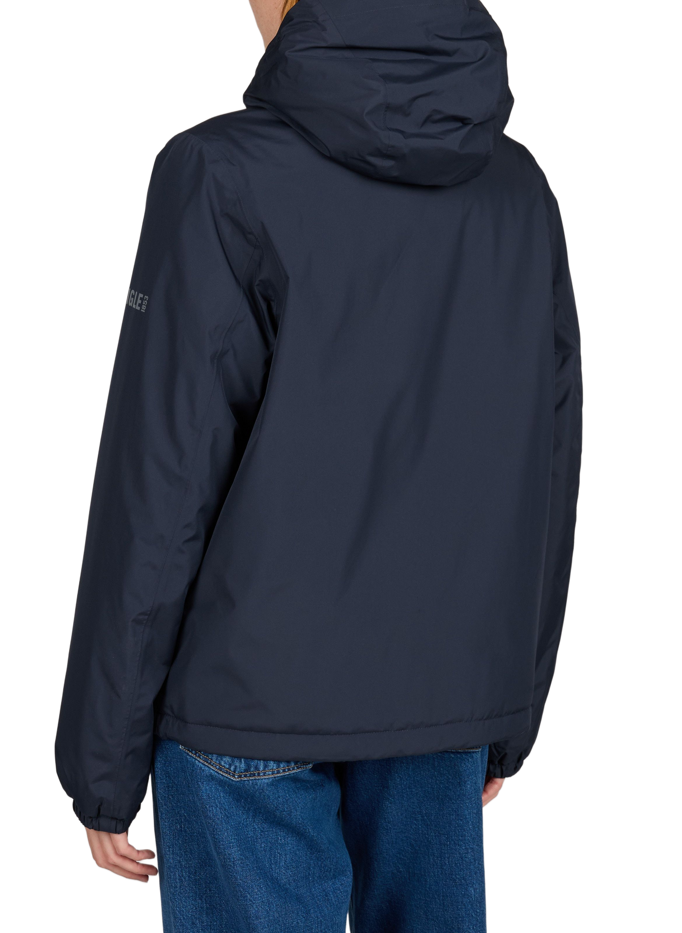 Hooded windproof jacket AIGLE Blue