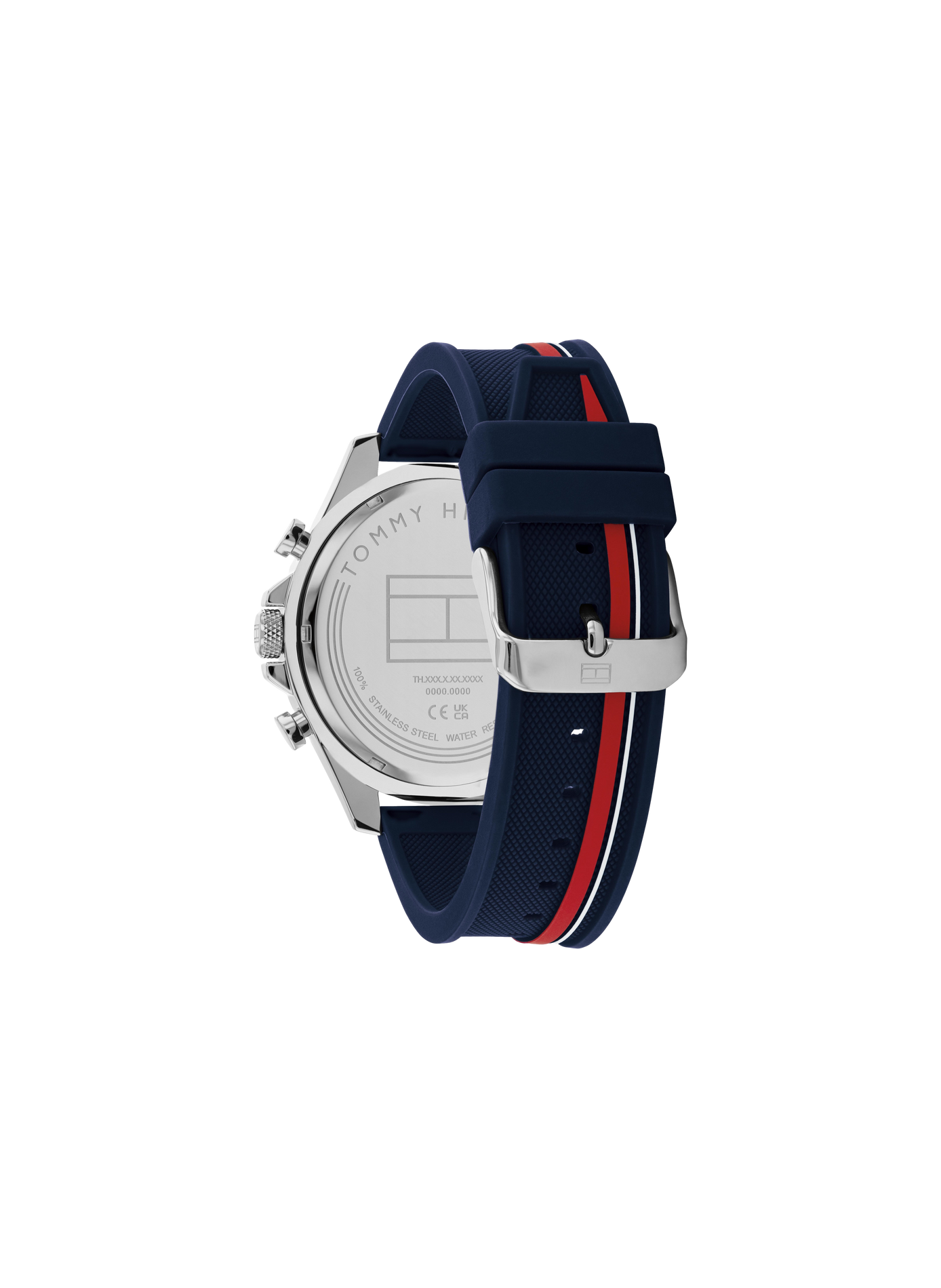 Quarz Uhr in Silikon von Clark TOMMY HILFIGER Blau