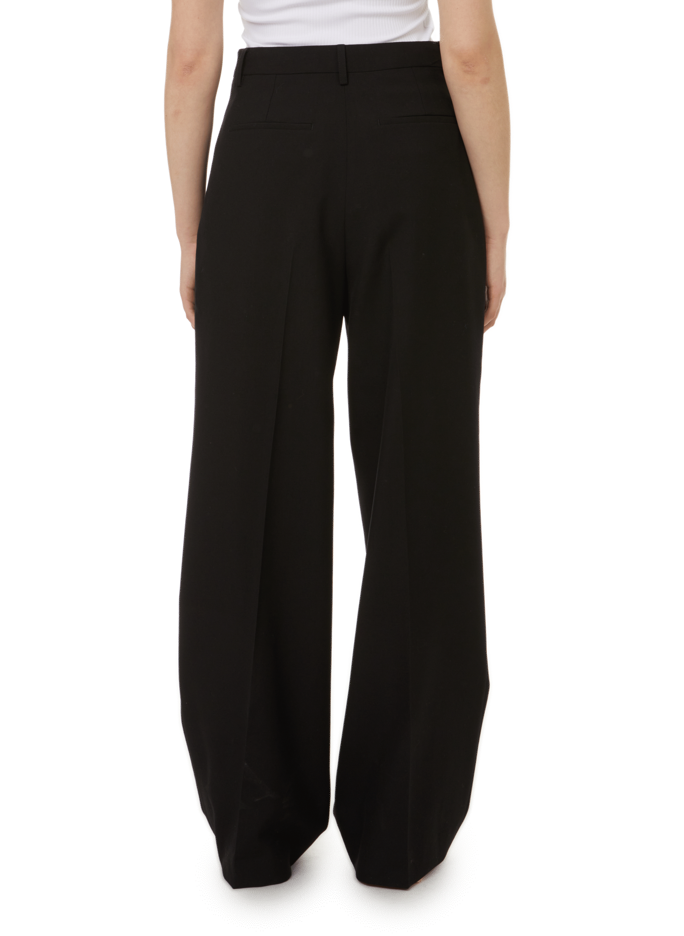 Pantalon Madge en laine BURBERRY Noir