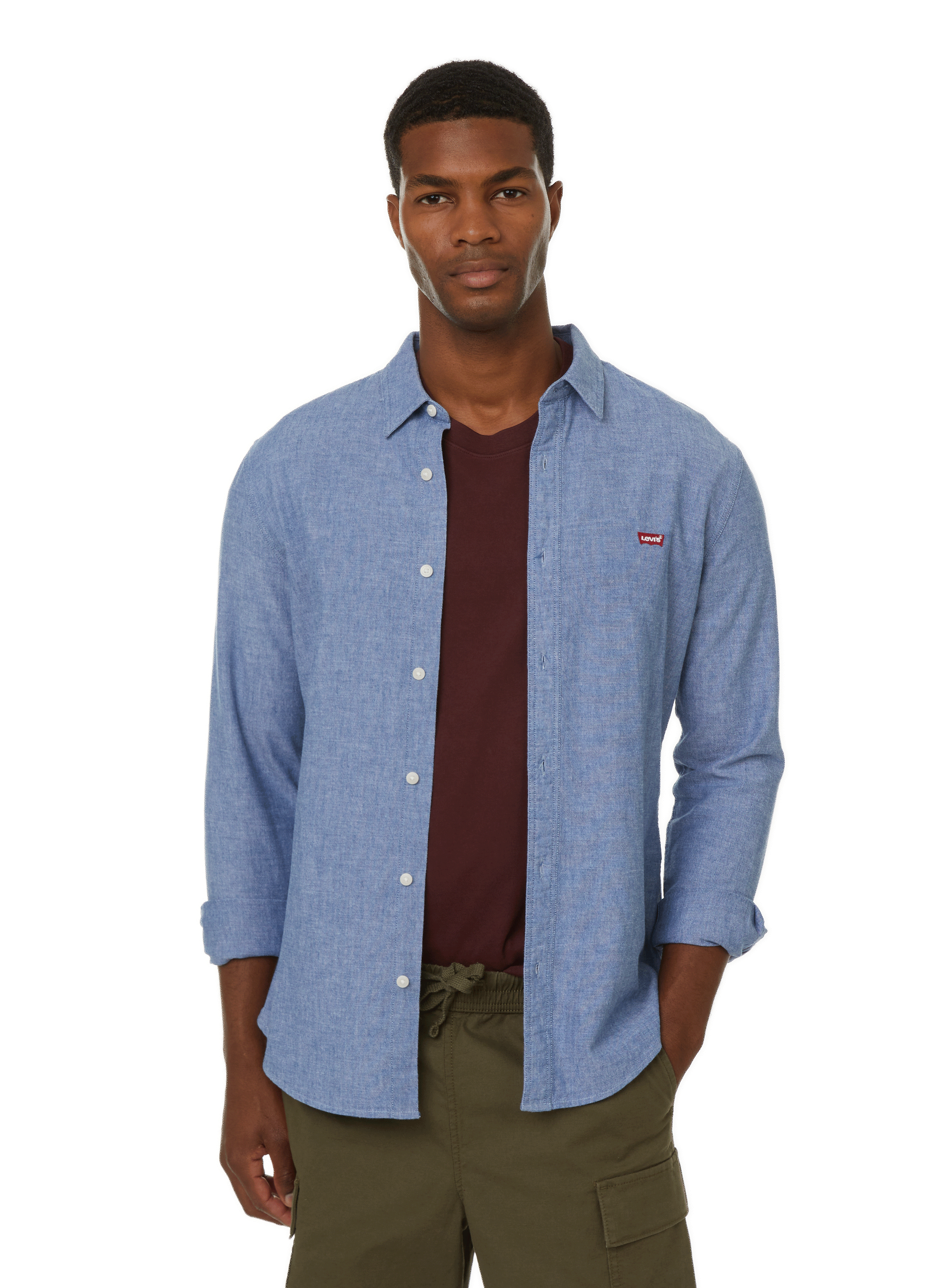 Chemise en coton LEVI'S Gris