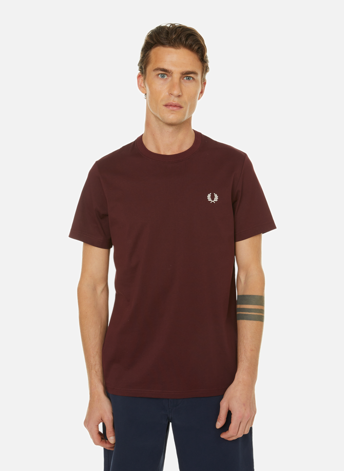 Patchwork-effect cotton T-shirt FRED PERRY