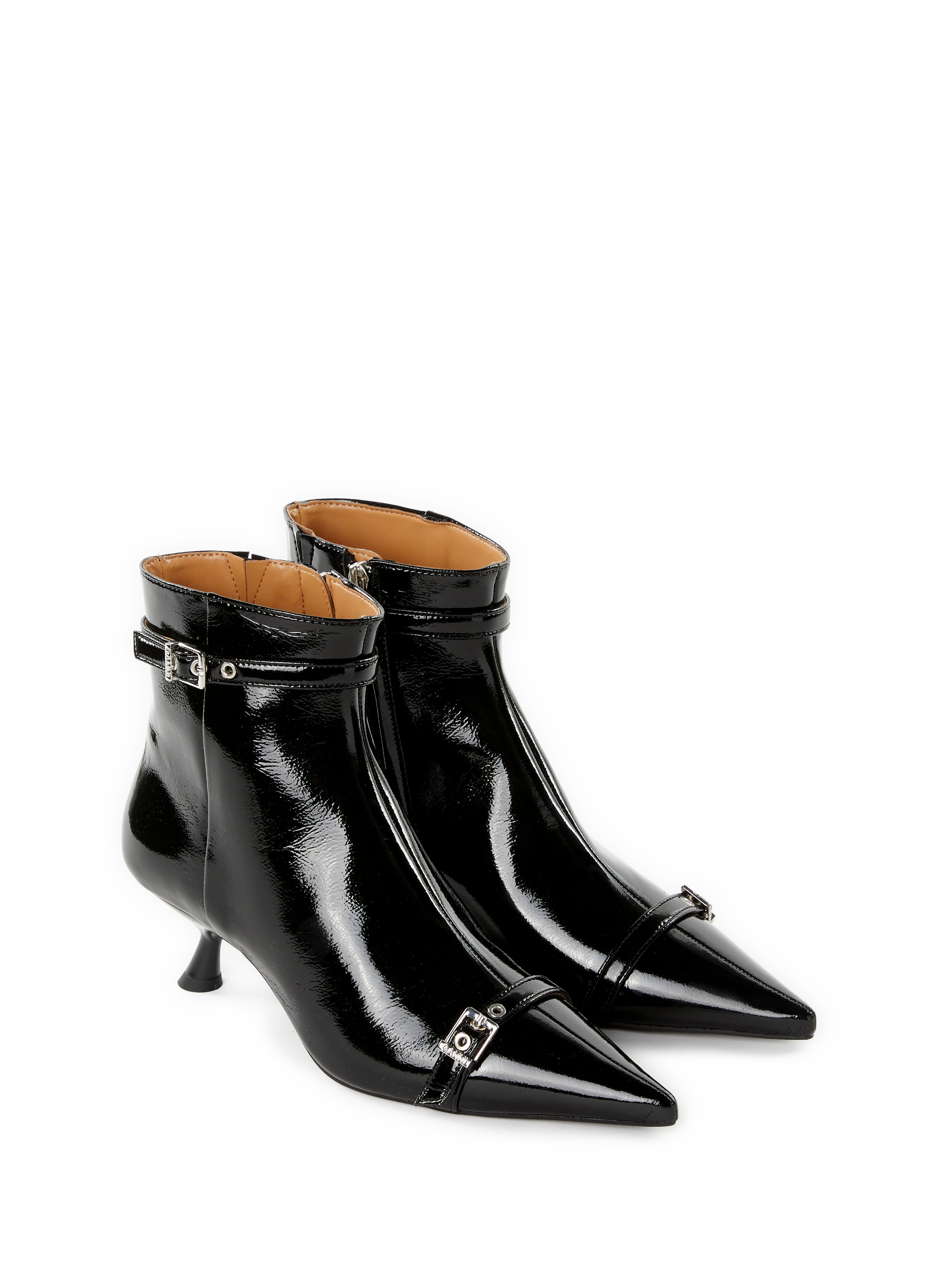 Patent boots GANNI Black