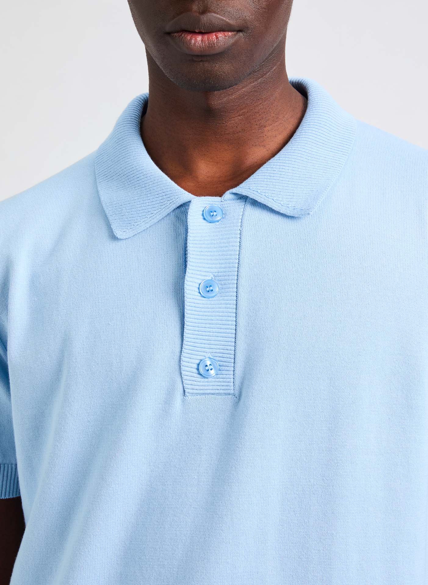 Polo en coton Dolo AU PRINTEMPS PARIS Bleu