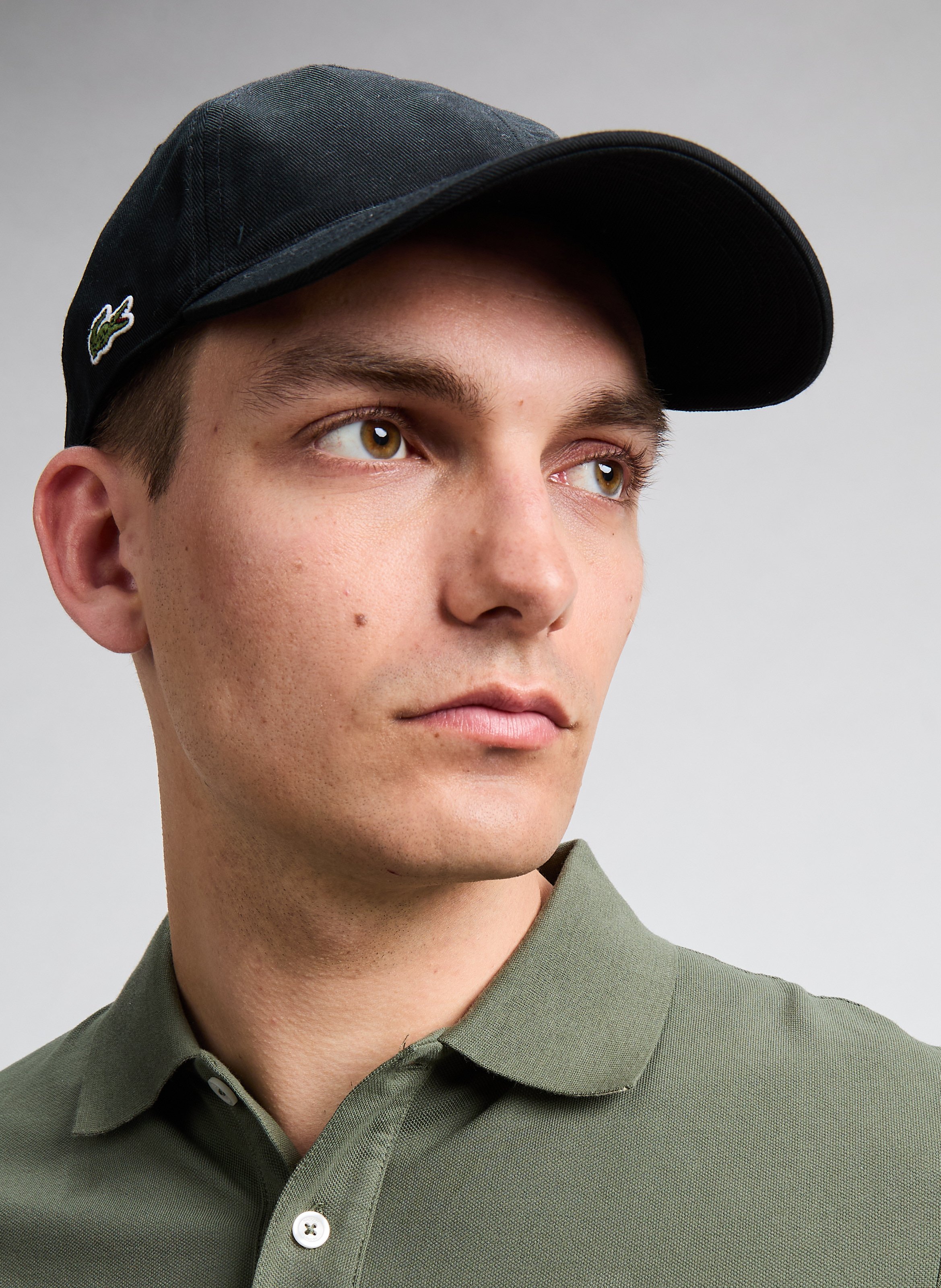 Cotton cap LACOSTE Black