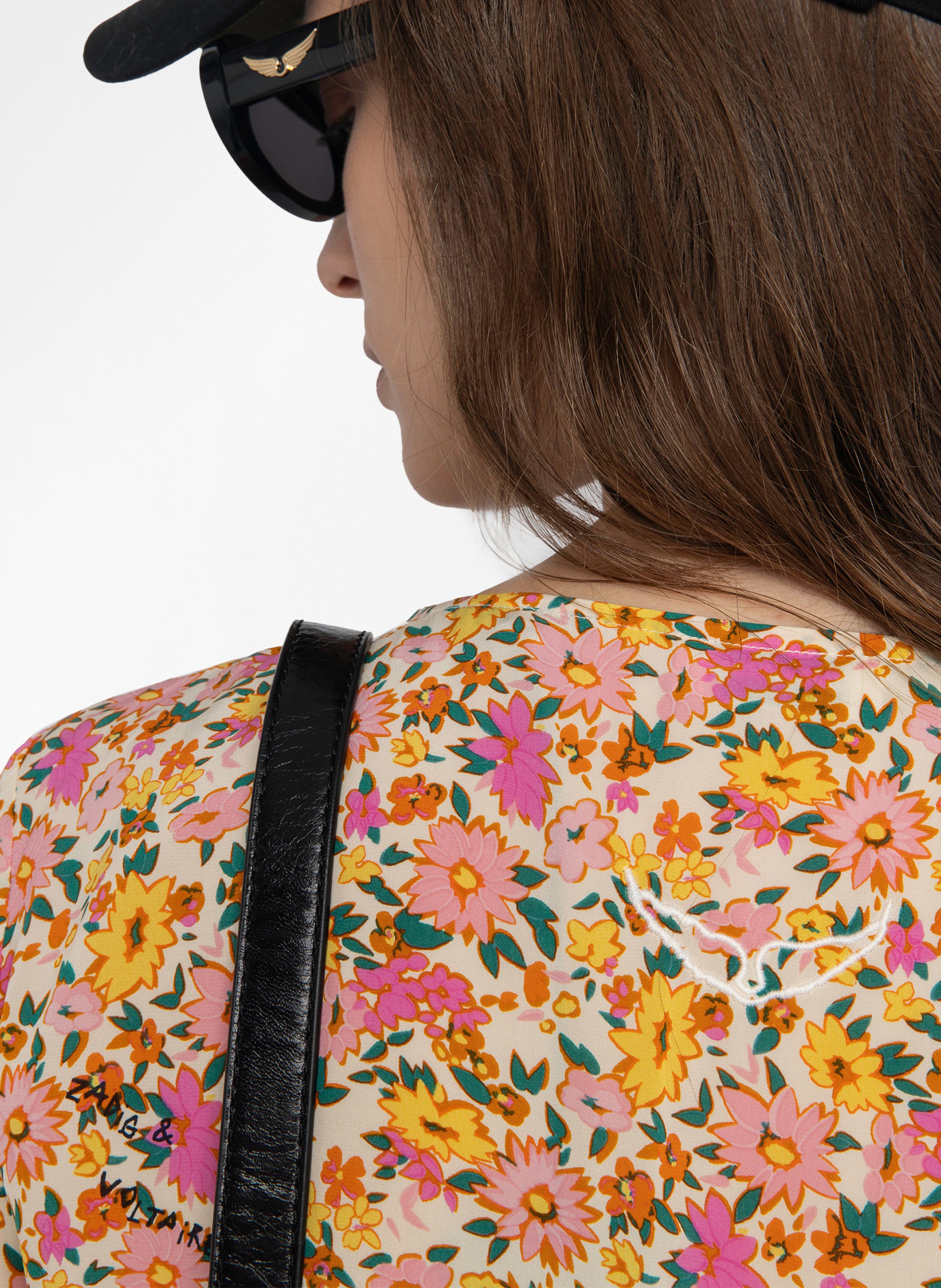 Top droit imprimé terzo ZADIG&VOLTAIRE Blanc