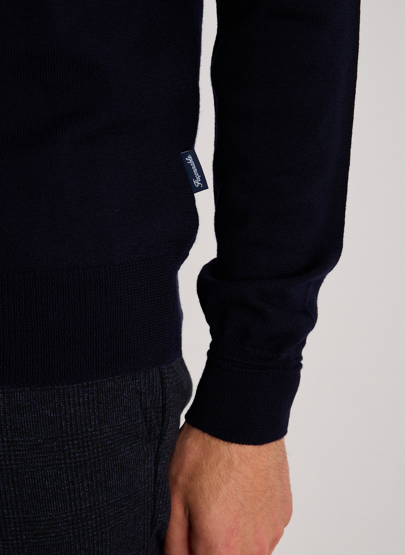 Wool V-neck Jumper FACONNABLE Blue