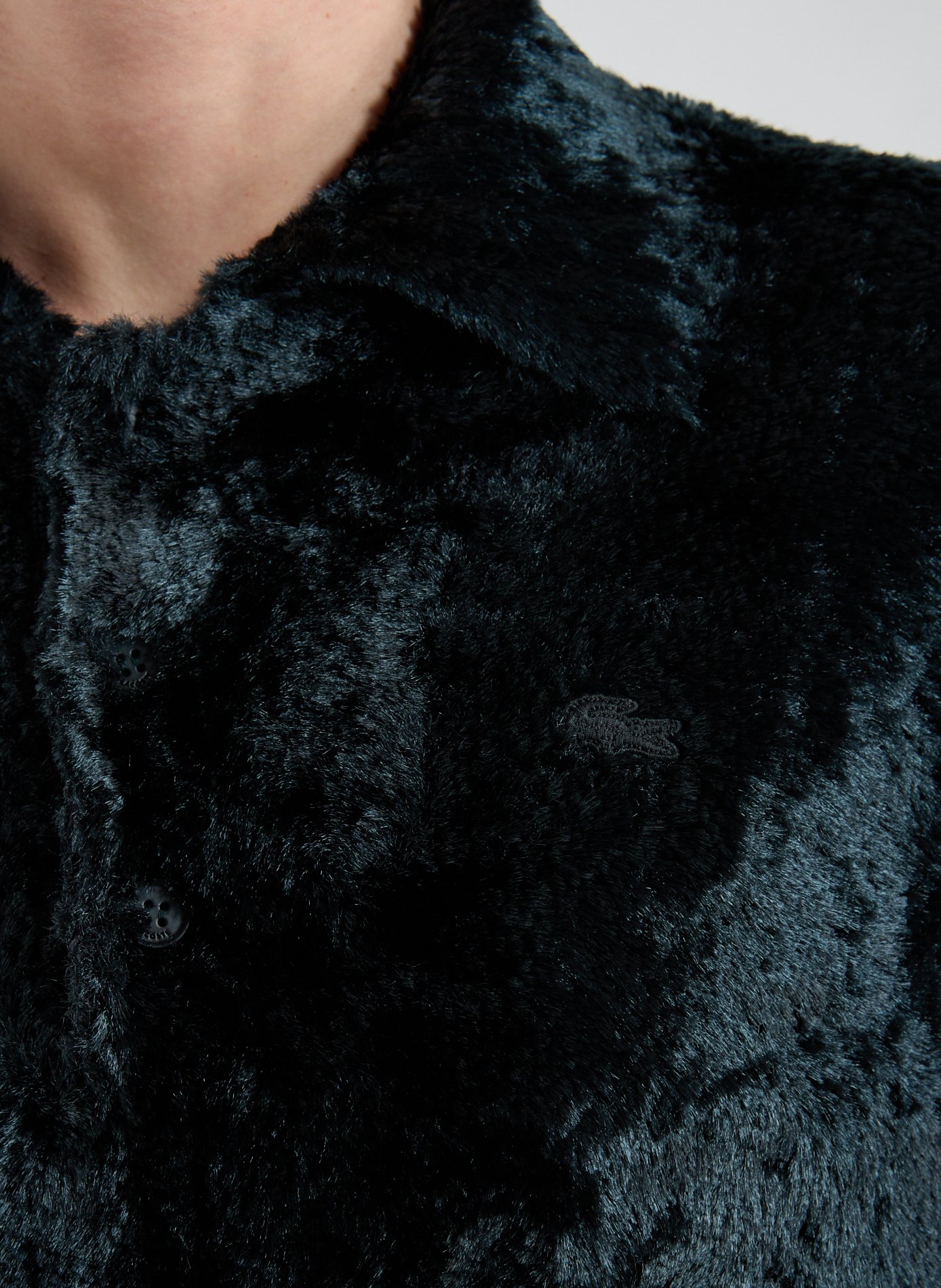 Polo neck sweater LACOSTE Green