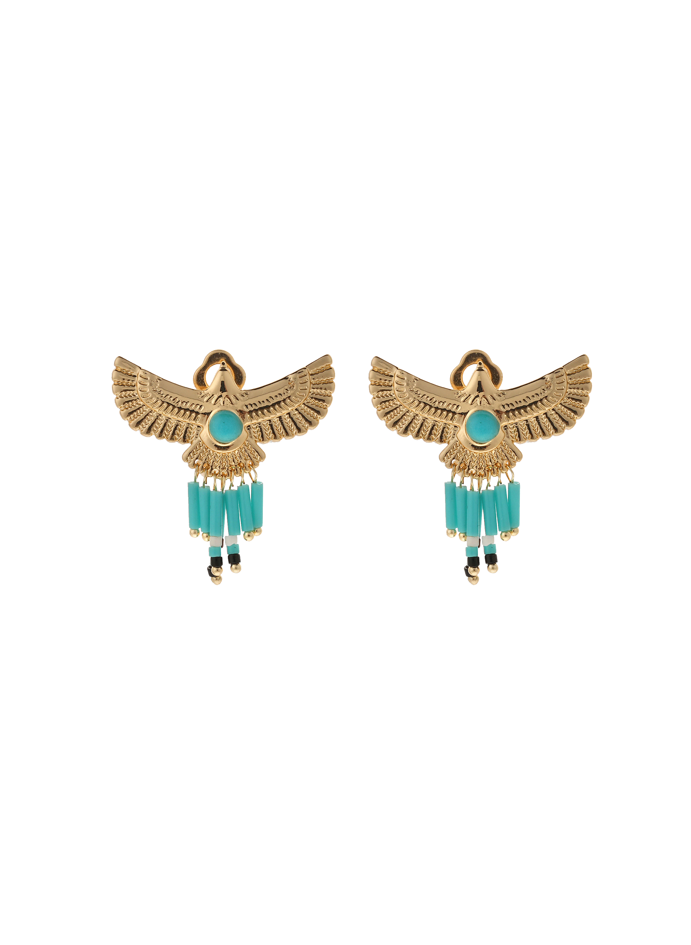 Boucles d'oreilles puces aigles elsol HIPANEMA Bleu