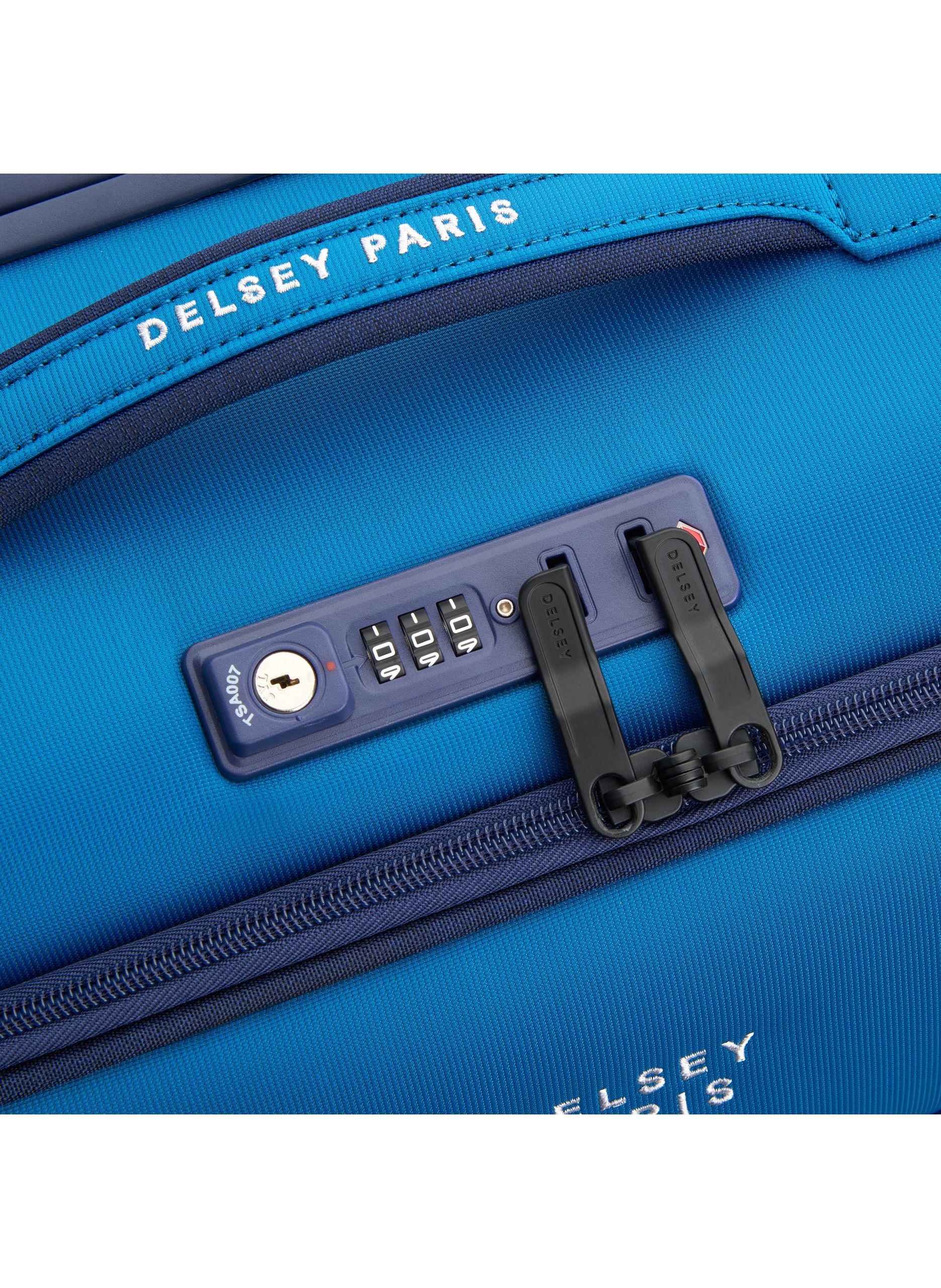 Valise cabine souple taille s - brochant 3 DELSEY PARIS Bleu