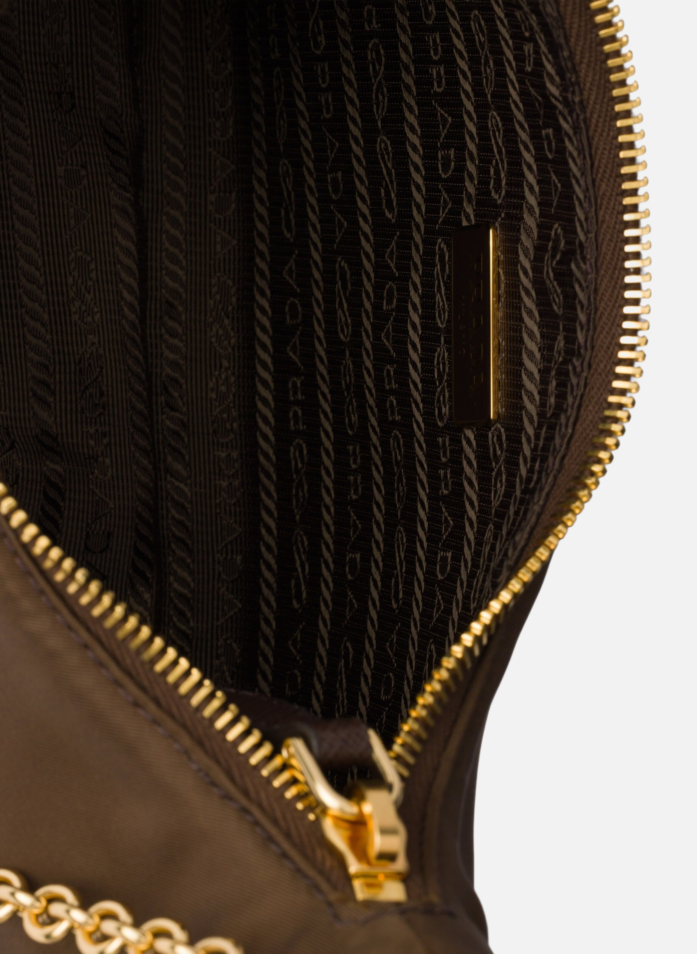 Sac prada re-edition 2005 en re-nylon PRADA Marron