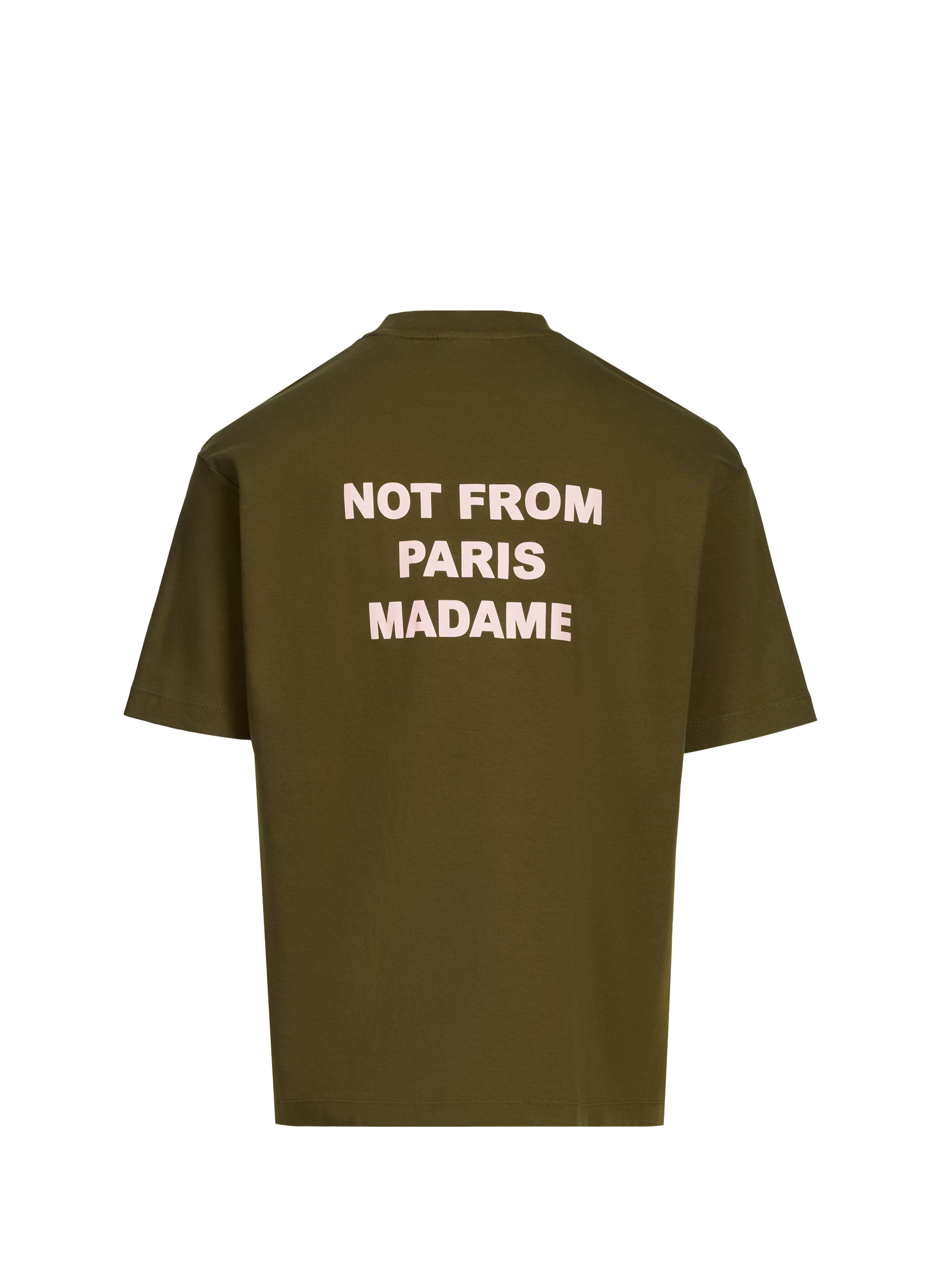 Le T-shirt Slogan  DROLE DE MONSIEUR Kaki