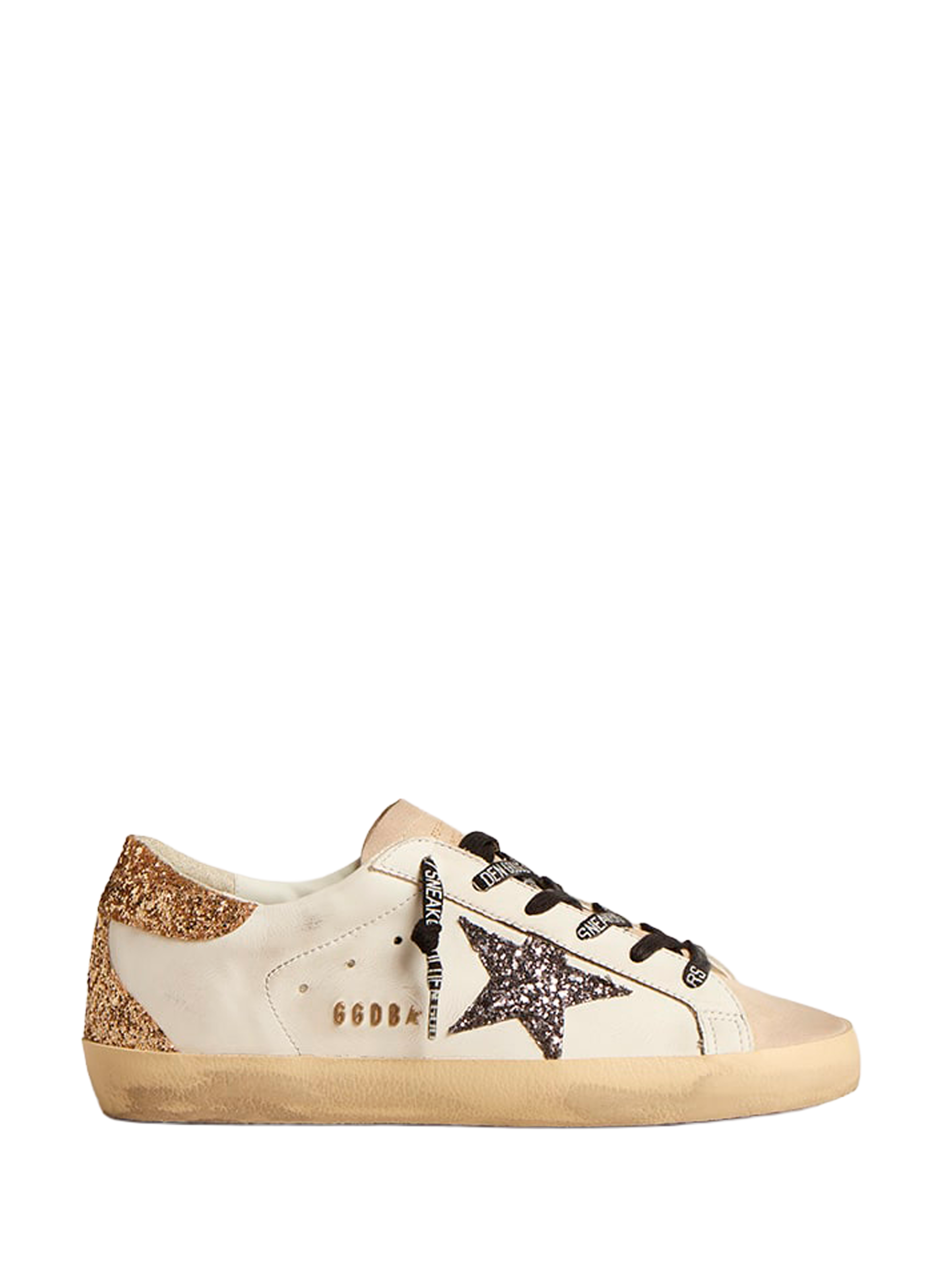 GOLDEN GOOSE Baskets basses Super Star en cuir mélangé Multicolore