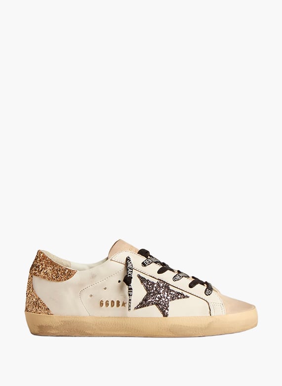 Baskets basses super star en cuir mélangé Multicolore Golden goose