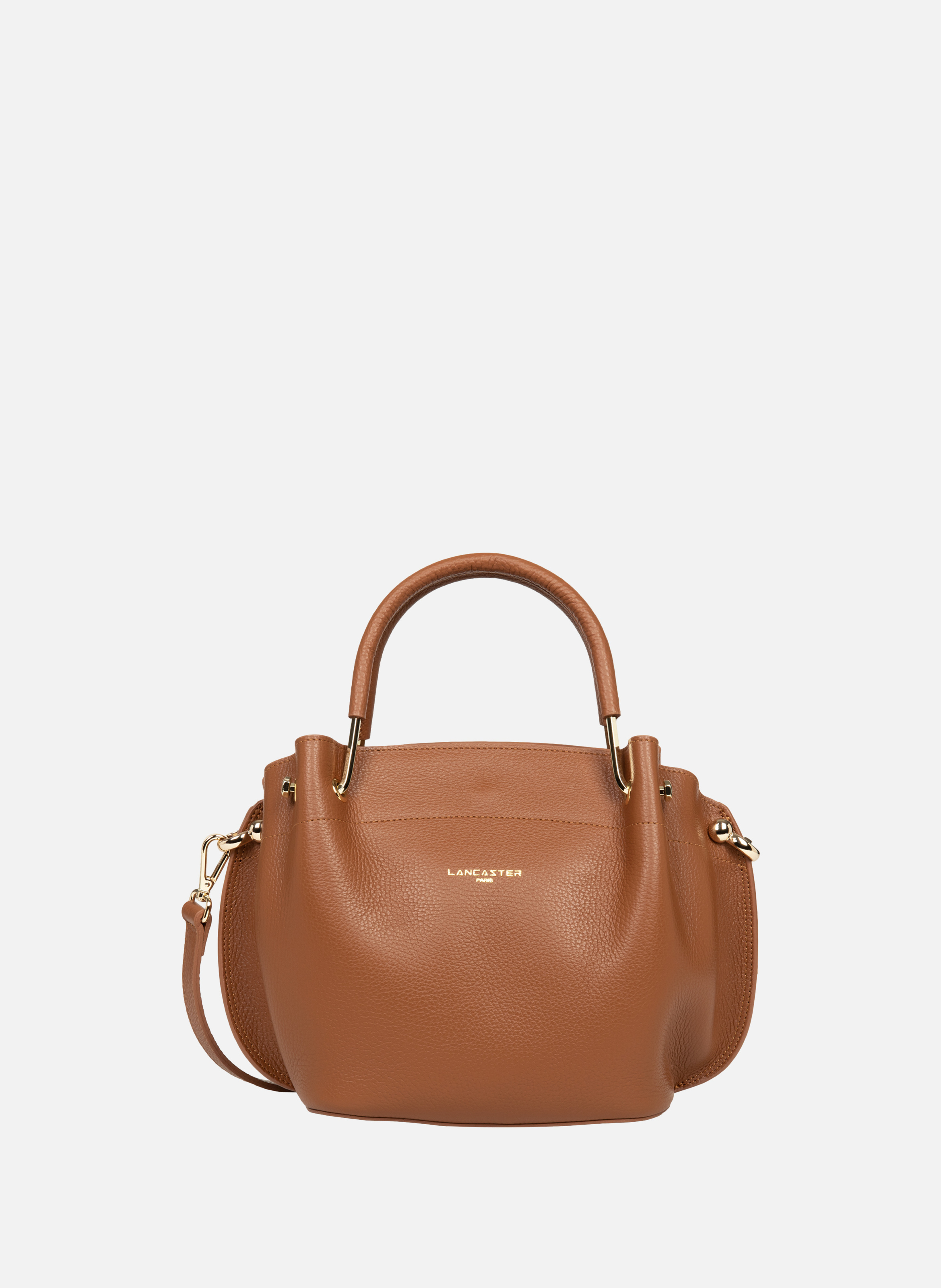 LANCASTER M handbag - Foulonné Double Brown
