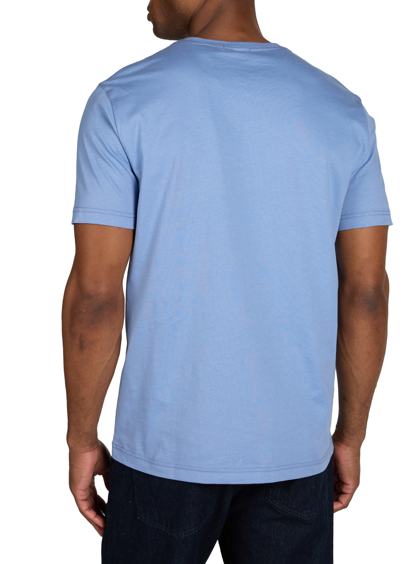 T-shirt uni en coton GANT Bleu