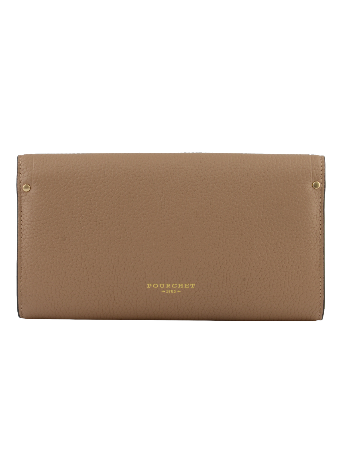 Sèvres | pochette en cuir de vachette POURCHET Marron