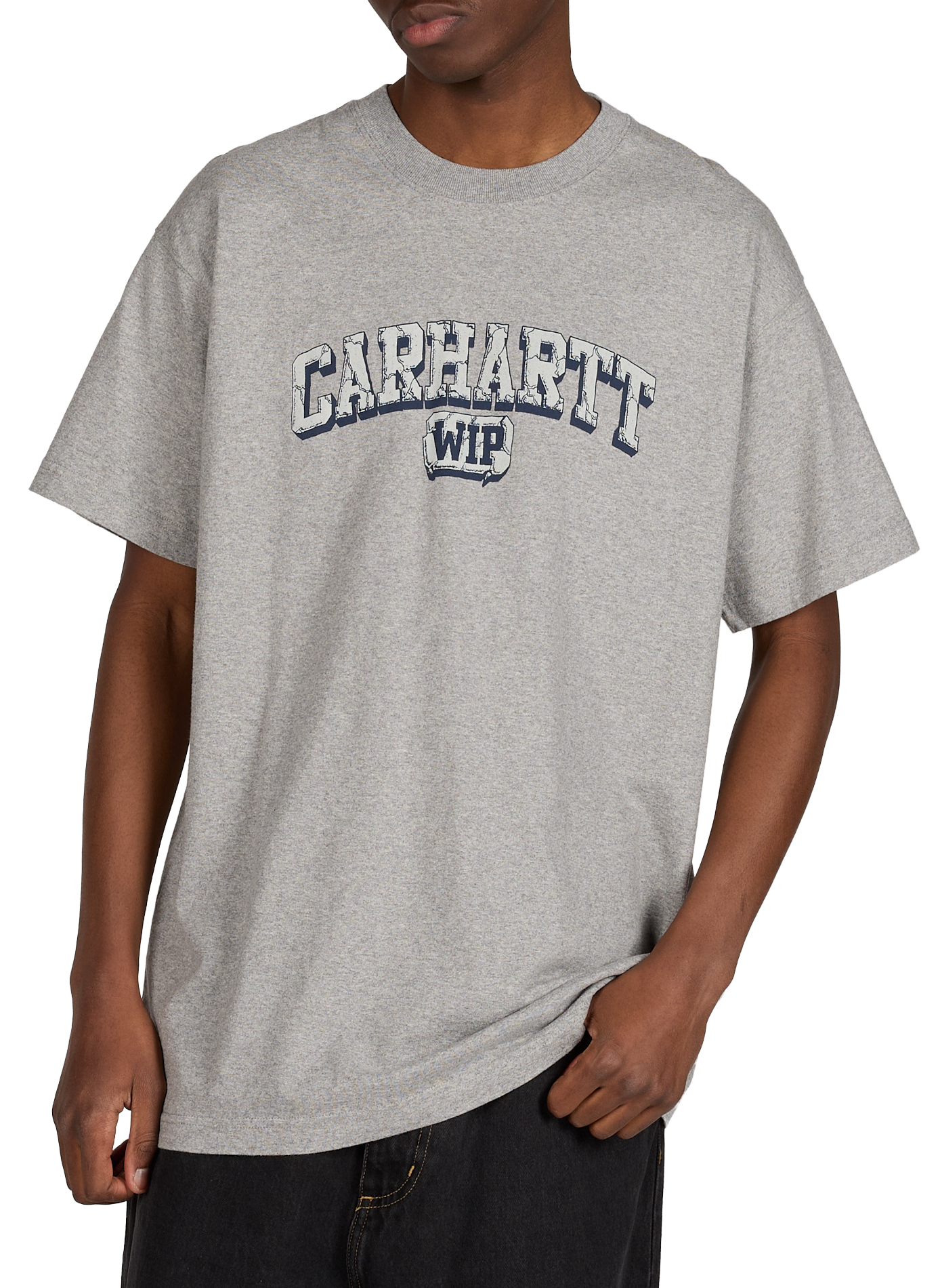 T-shirt ample à col rond en coton CARHARTT WIP Gris