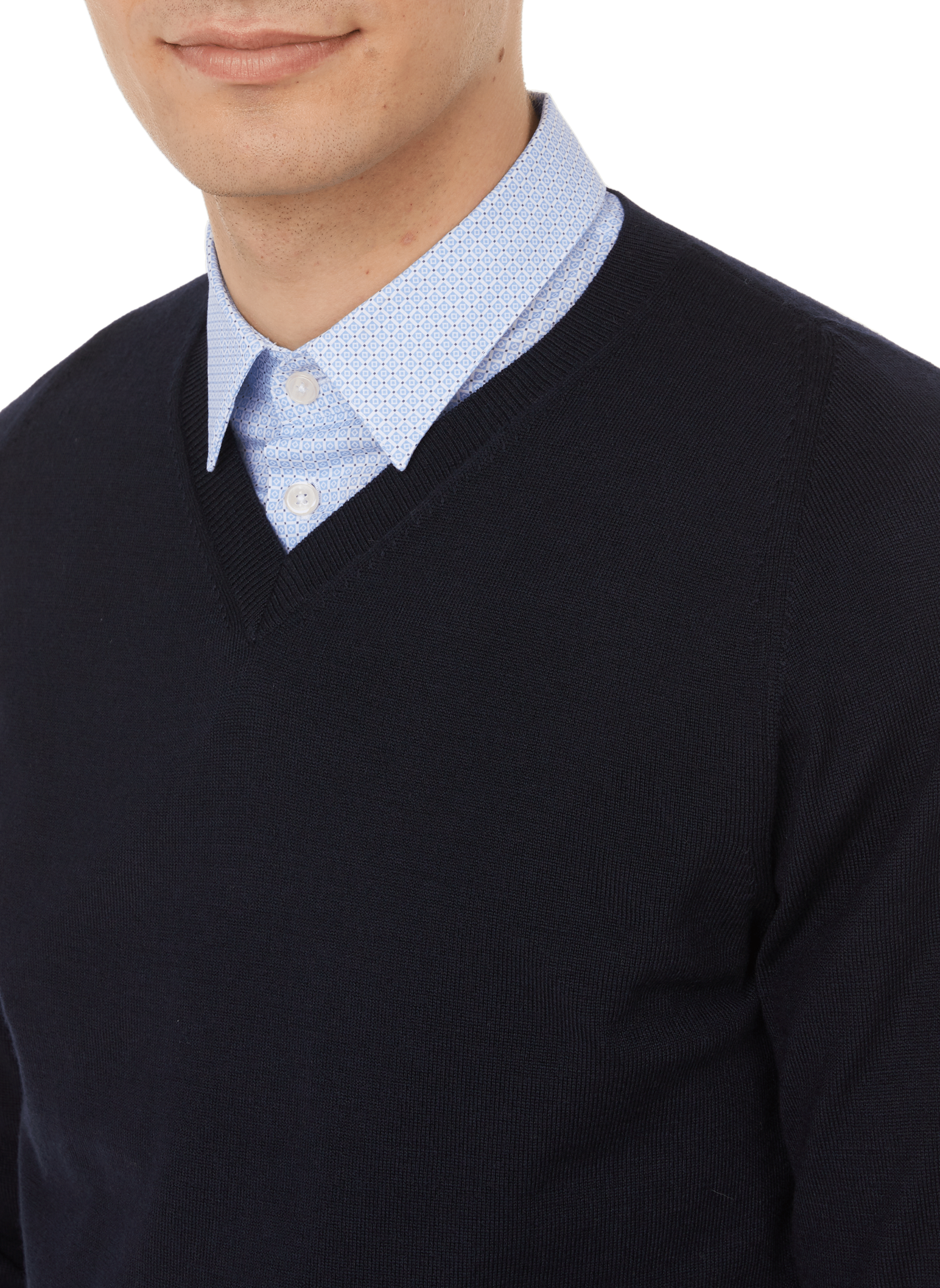 Pull en laine mérinos Flex AU PRINTEMPS PARIS Bleu