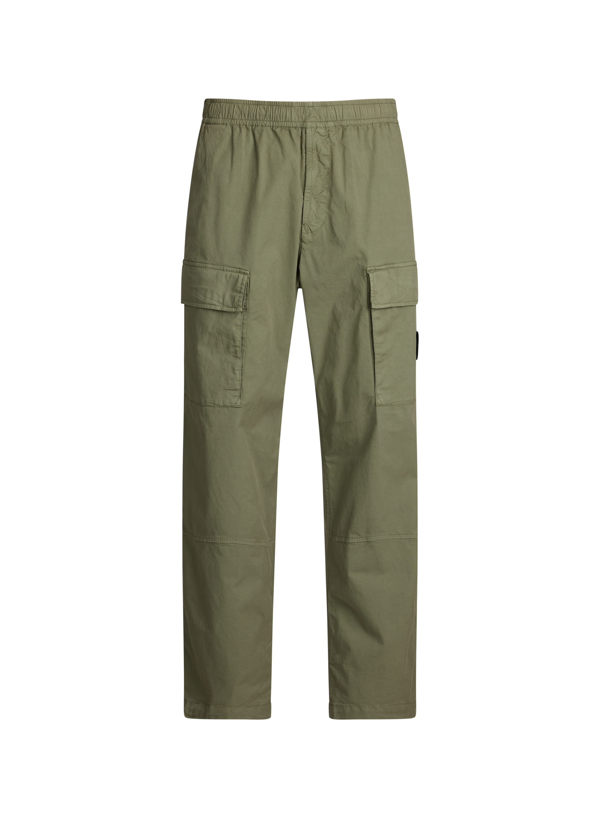 Straight cargo pants in blended cotton STONE ISLAND Khaki