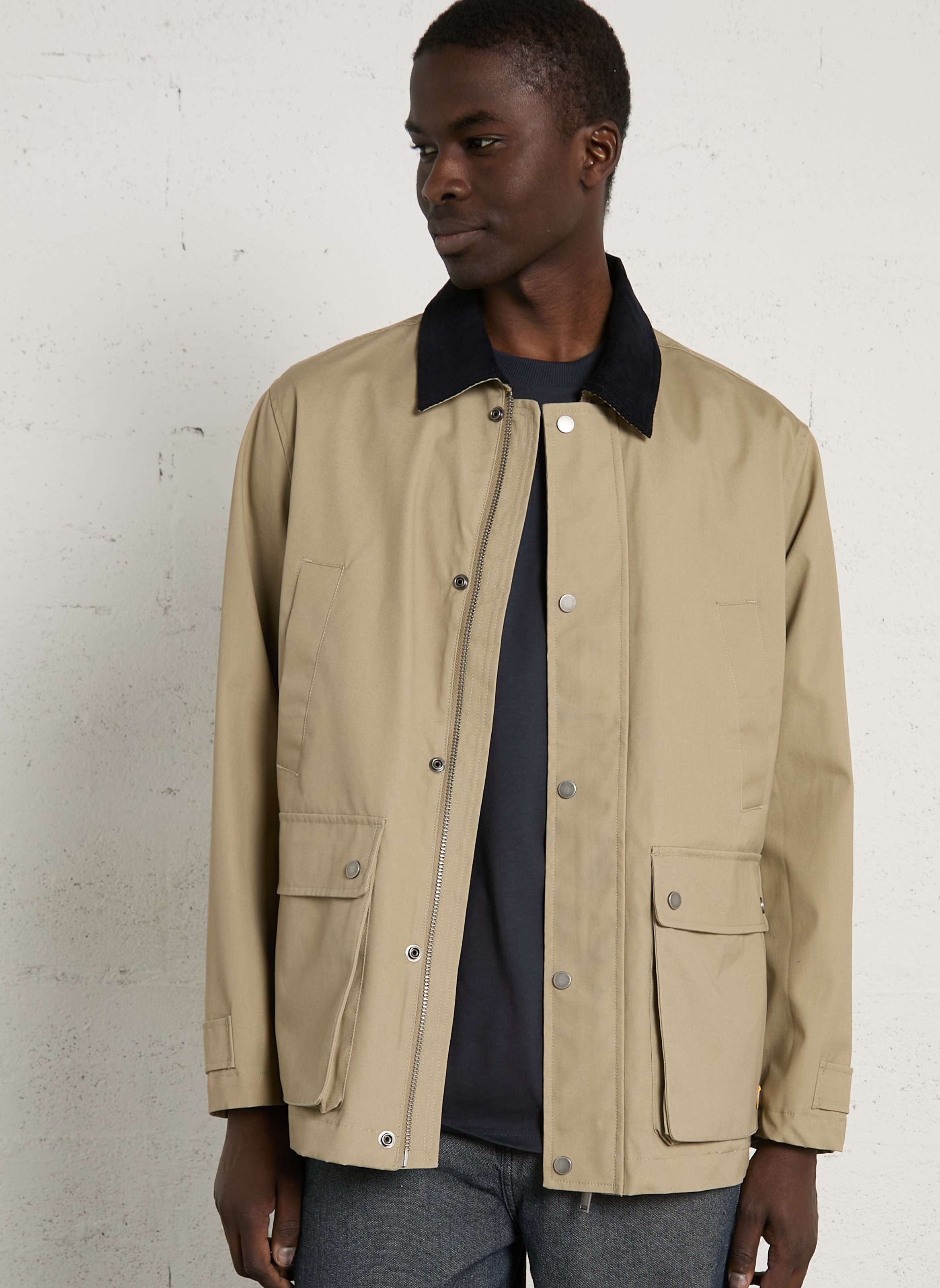 Veste droite col classique en coton heritage ARMOR-LUX Beige