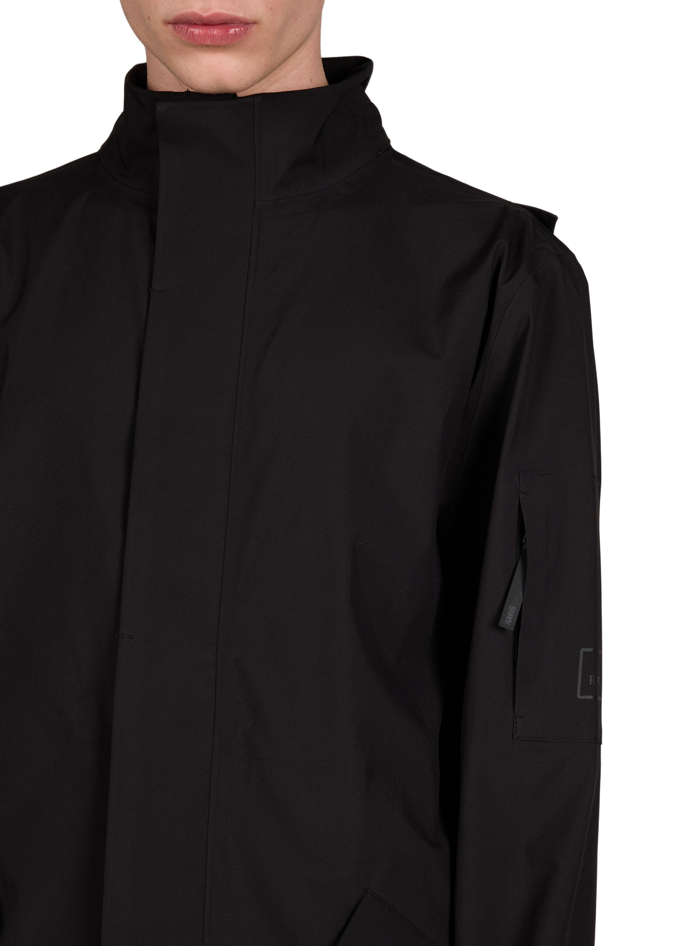 Parka Suva à capuche amovible RAINS Noir