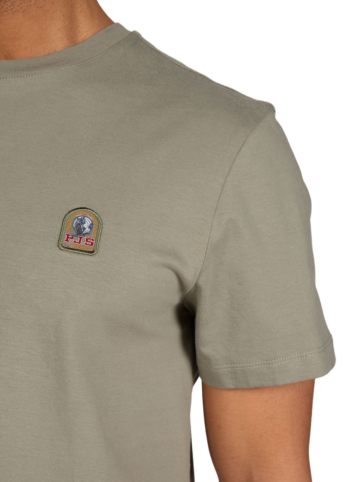 T-shirt Patch Tee en coton PARAJUMPERS Kaki