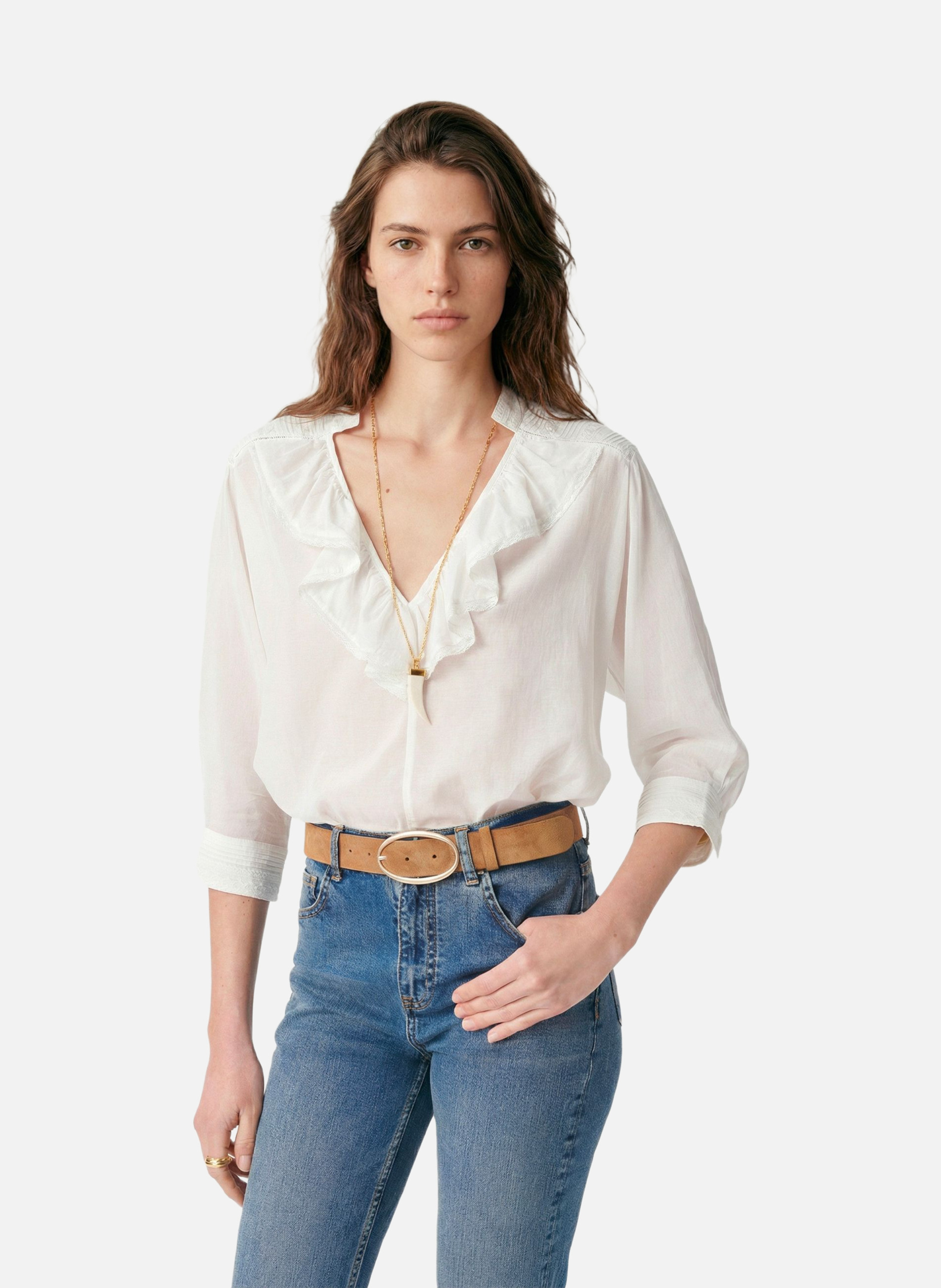 Blouse grenet VANESSA BRUNO Blanc